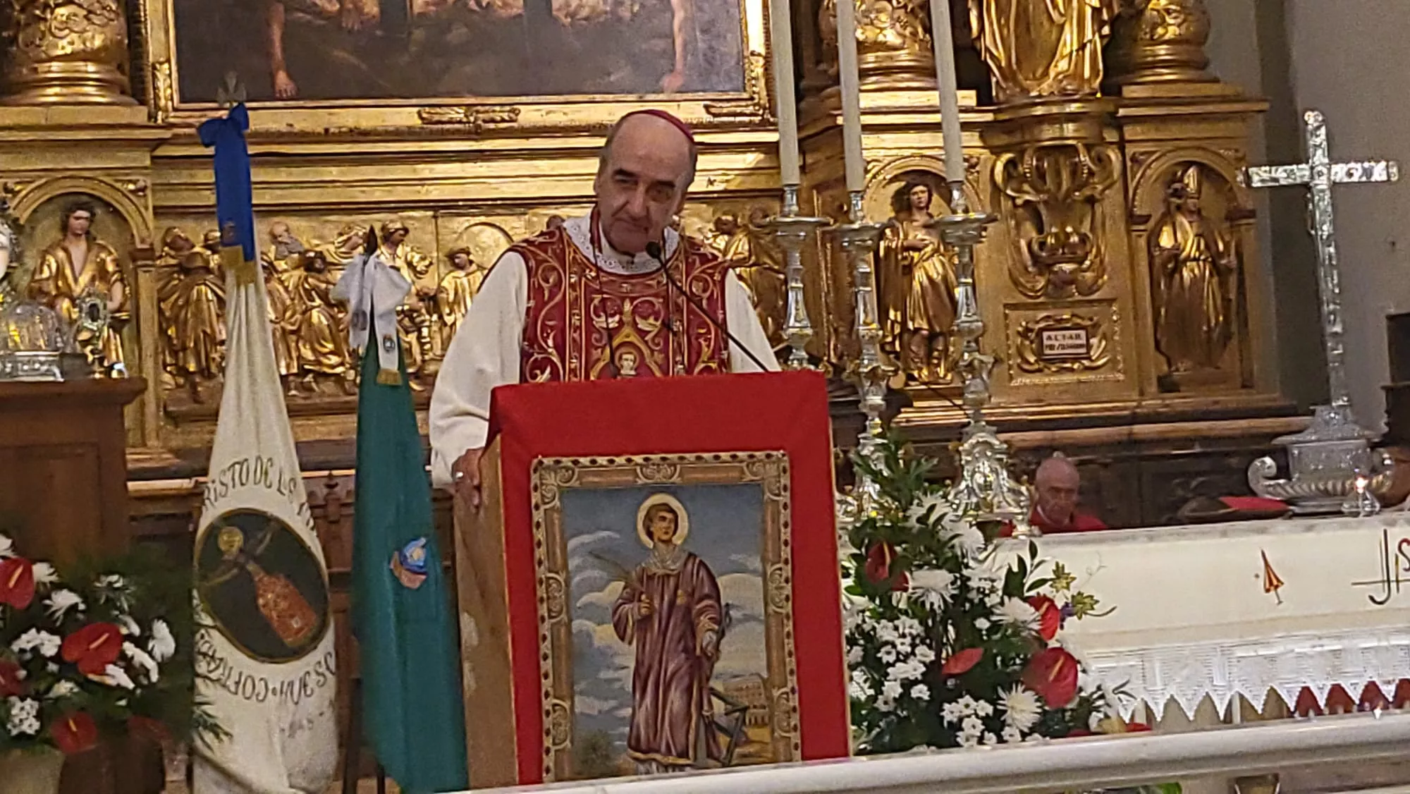 Misa Pontifical de San Lorenzo presidida por el obispo Pedro Aguado