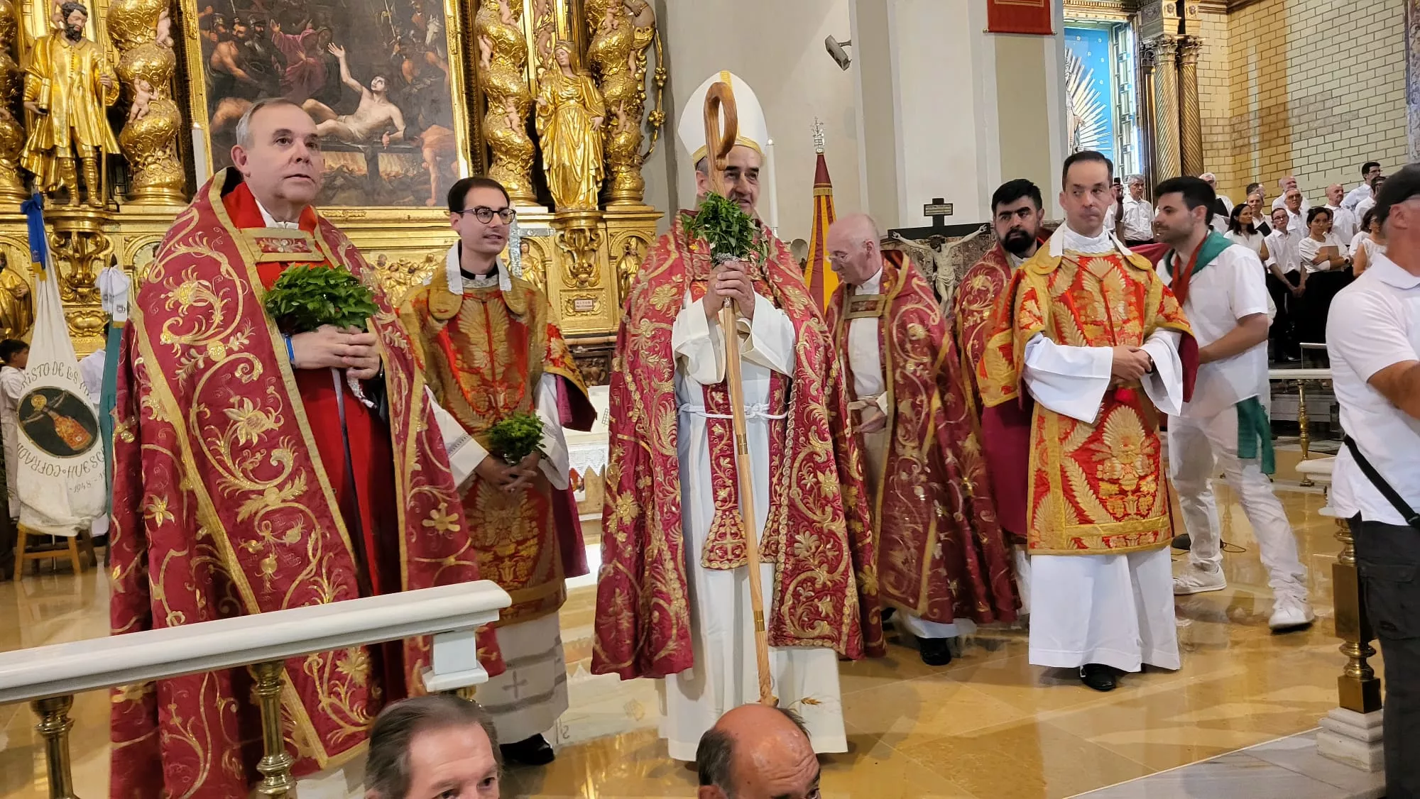 Misa Pontifical de San Lorenzo presidida por el obispo Pedro Aguado