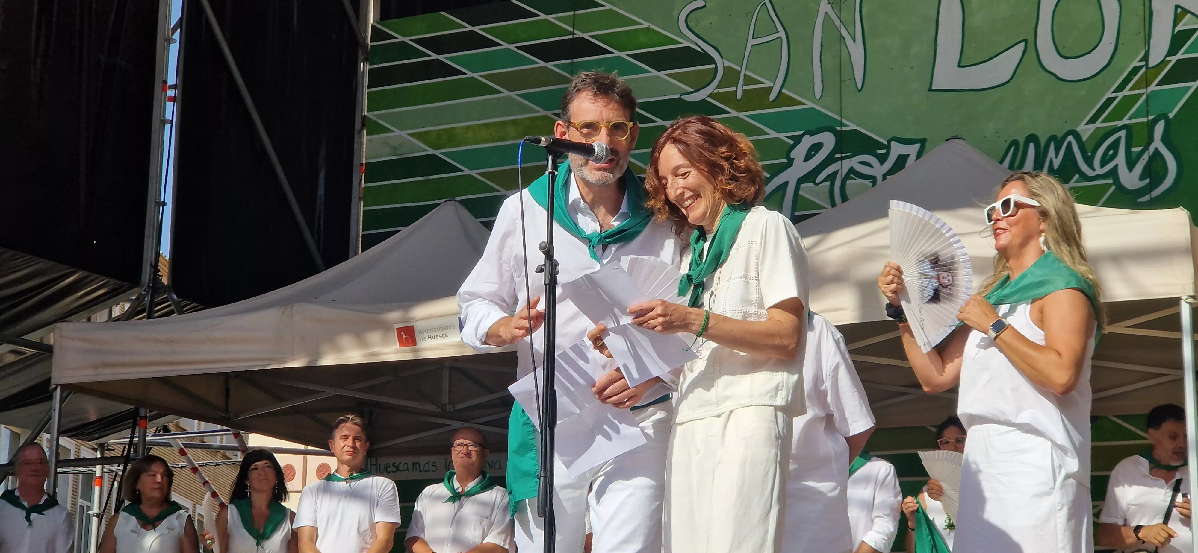 Homenaje a la Casa del Pintor en la Fiesta del Mercado. Foto Myriam Martínez