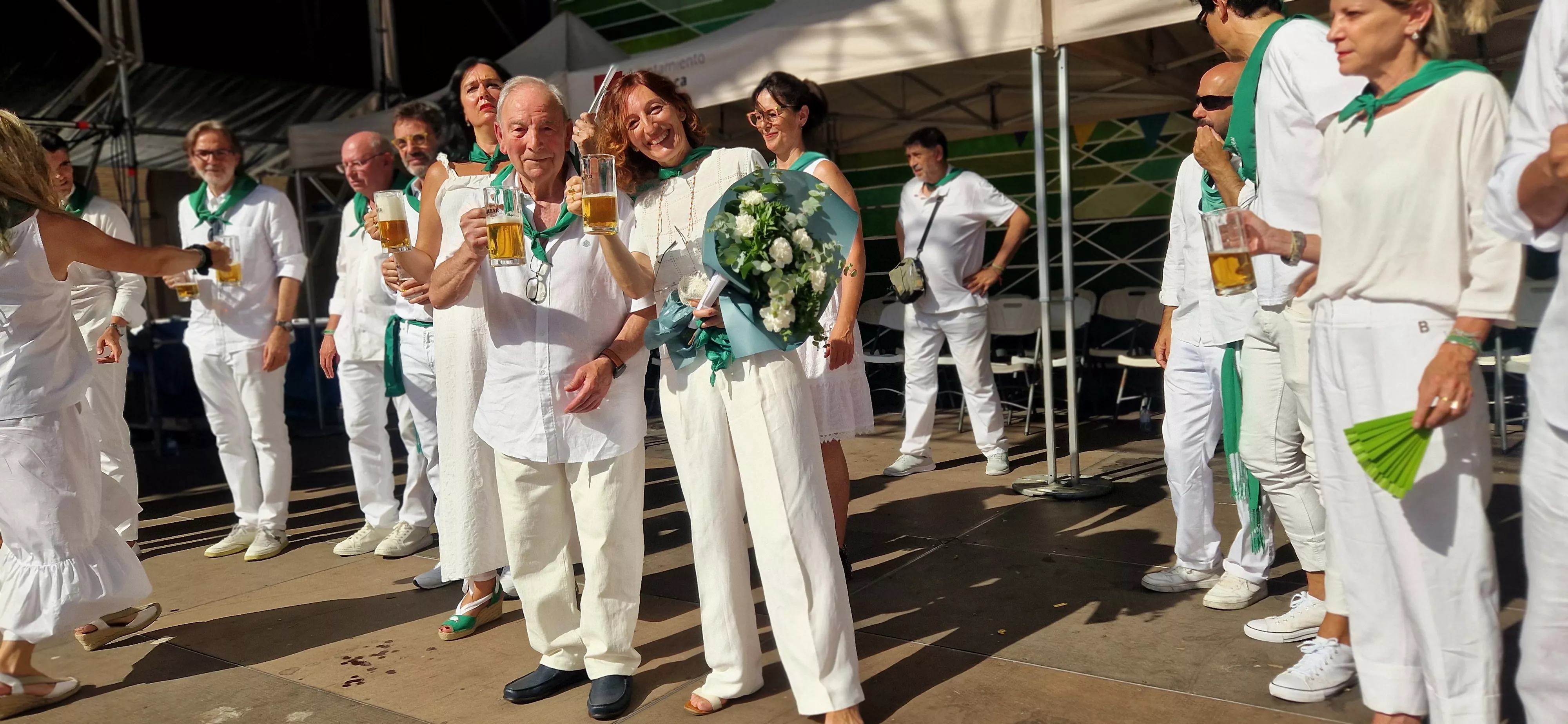 Homenaje a la Casa del Pintor en la Fiesta del Mercado. Foto Myriam Martínez 