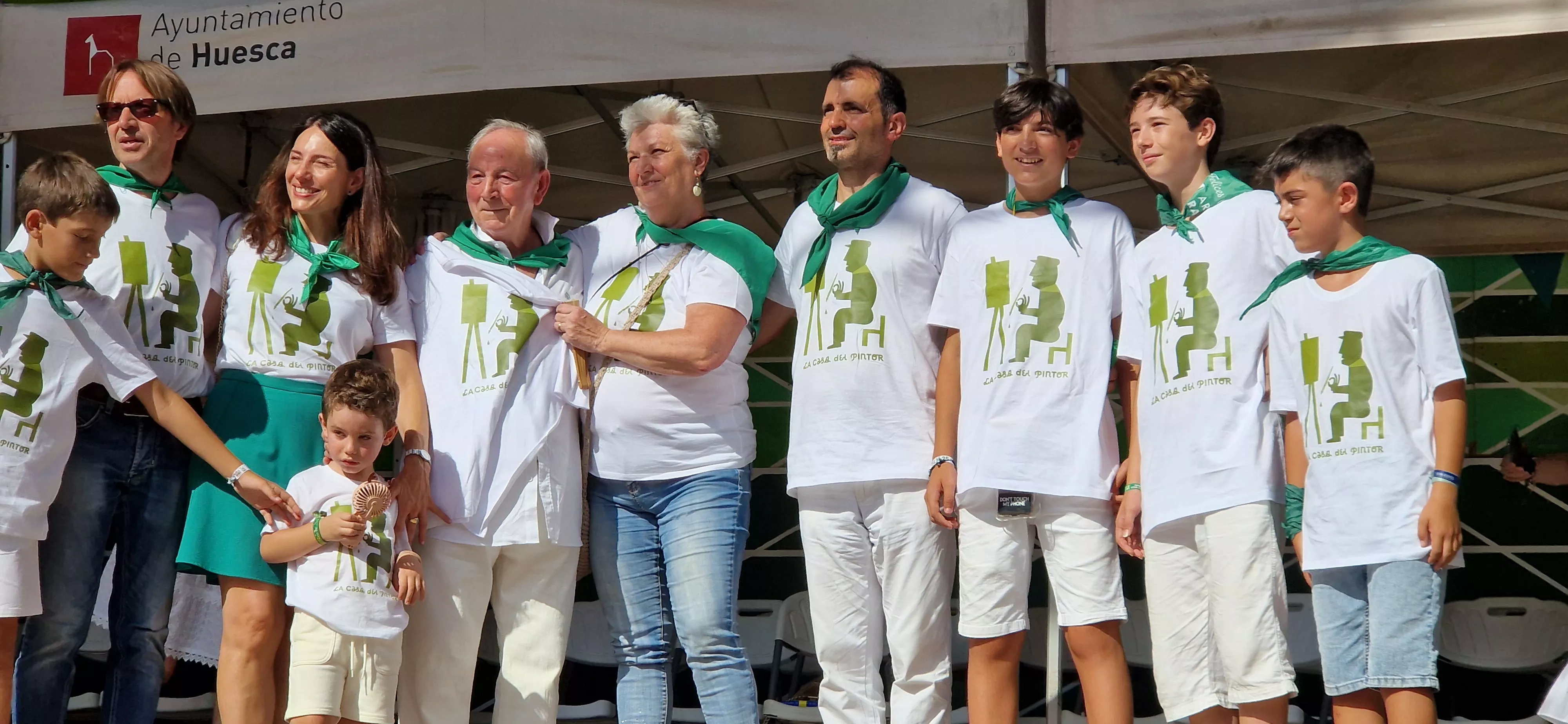 Homenaje a la Casa del Pintor en la Fiesta del Mercado. Foto Myriam Martínez 