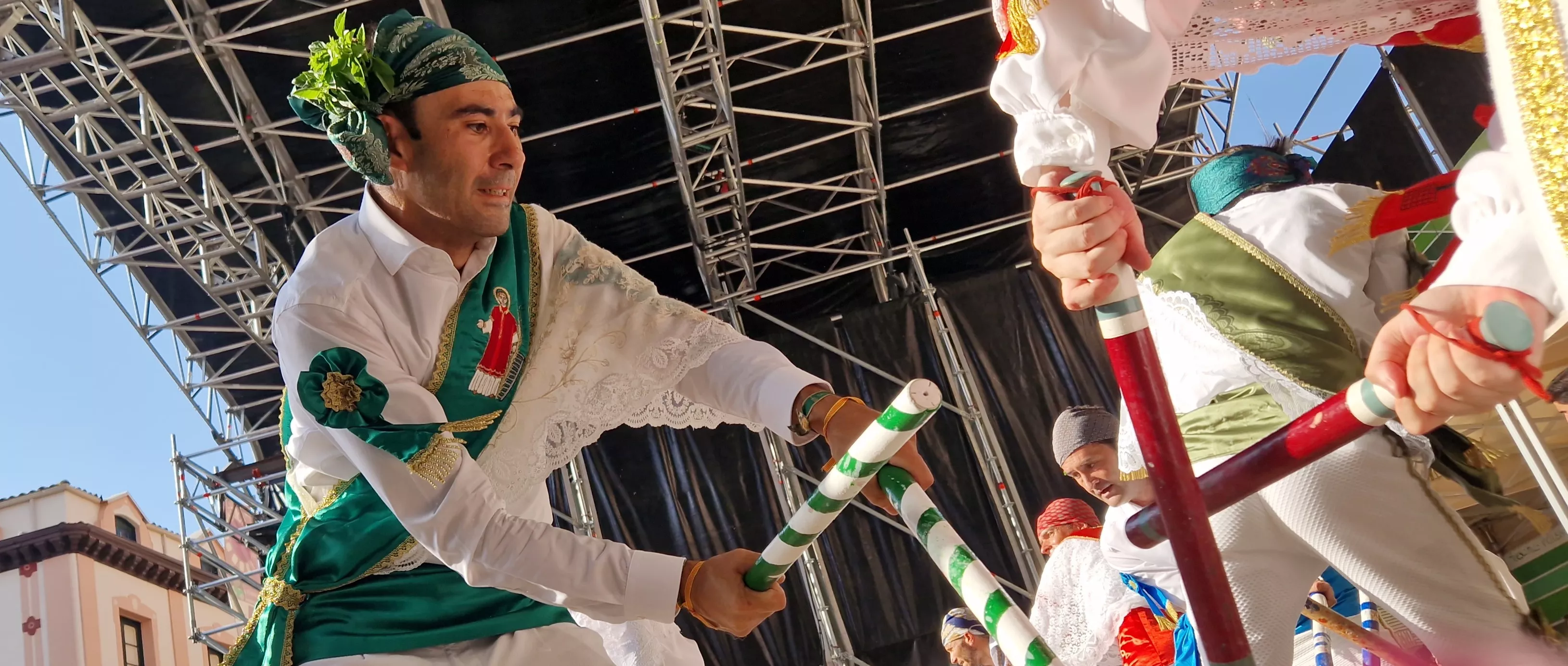 Danzantes en la Fiesta del Mercado. Foto Myriam Martínez 