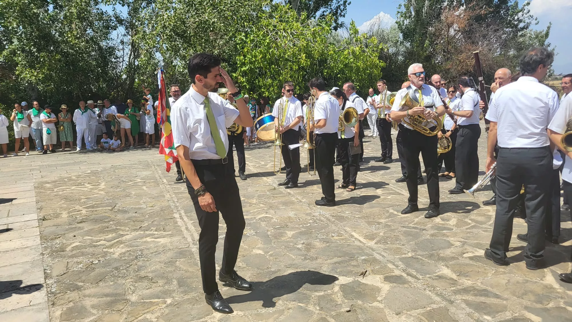 Histórica actuación de los Danzantes en el Santuario de Loreto