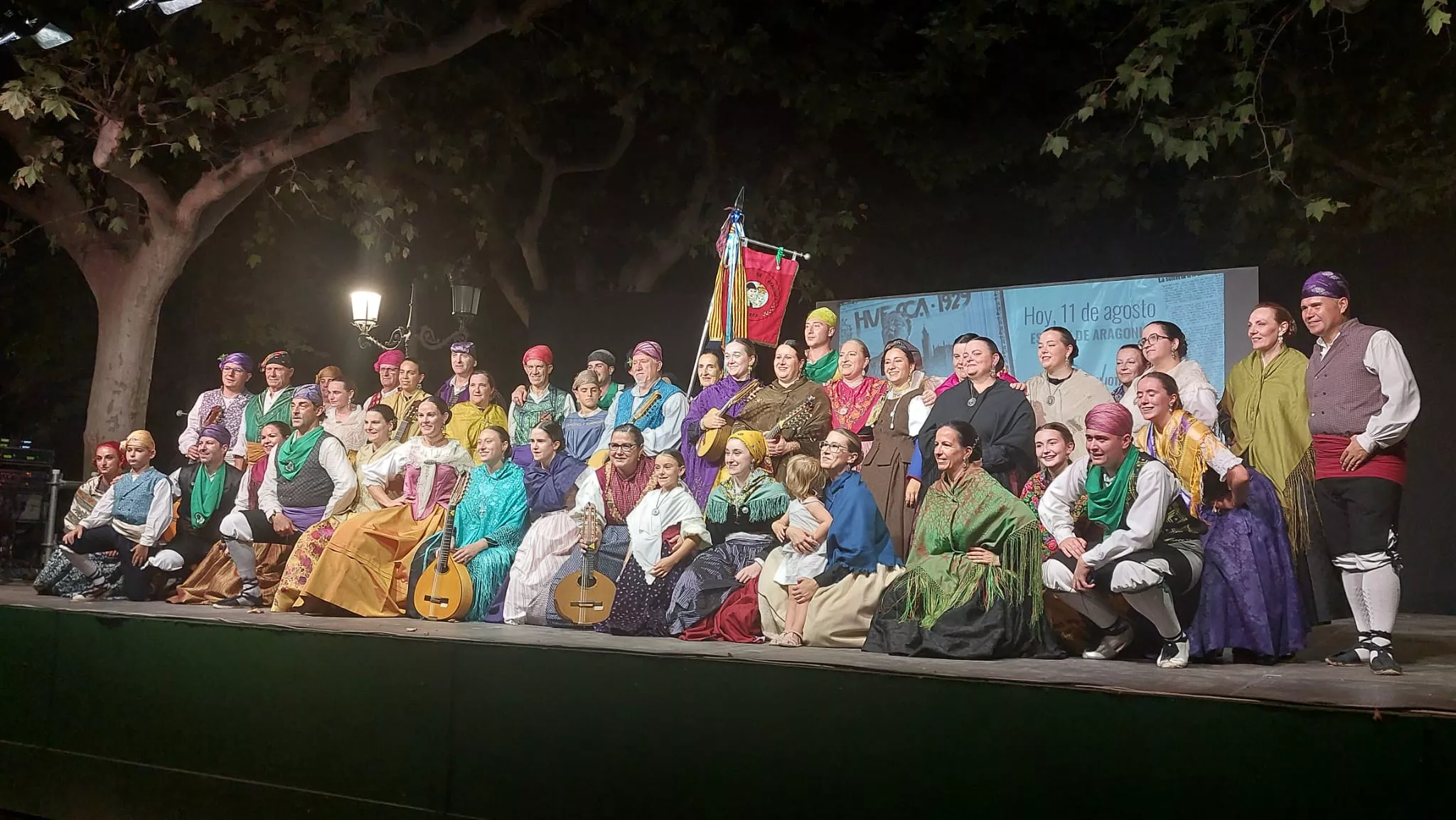 Estirpe de Aragonia tras su espectáculo Estirpe de Aragonia tras su espectáculo