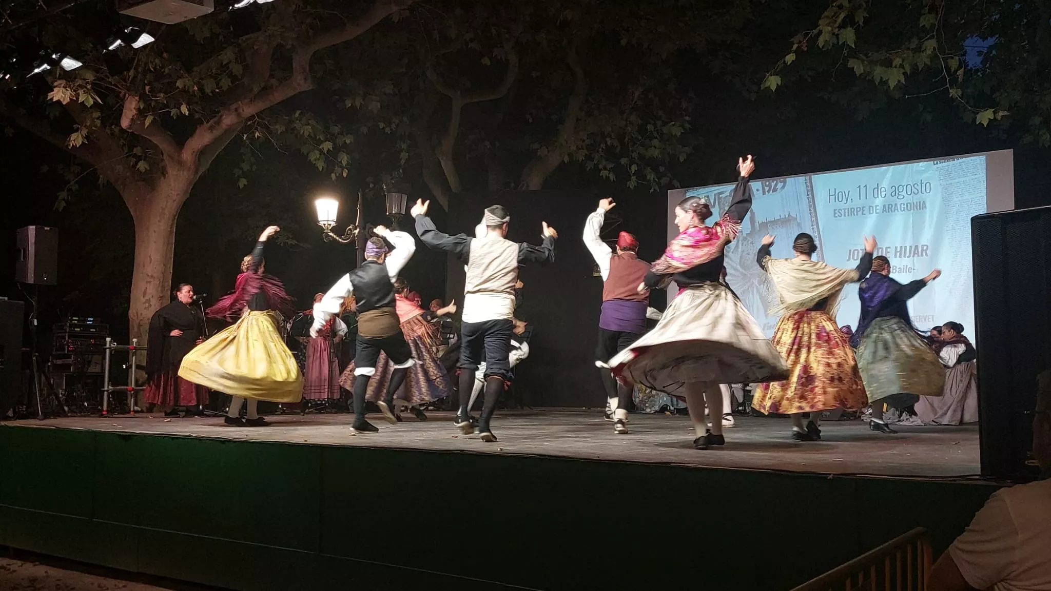 Estirpe de Aragonia en el Parque Miguel Servet en San Lorenzo