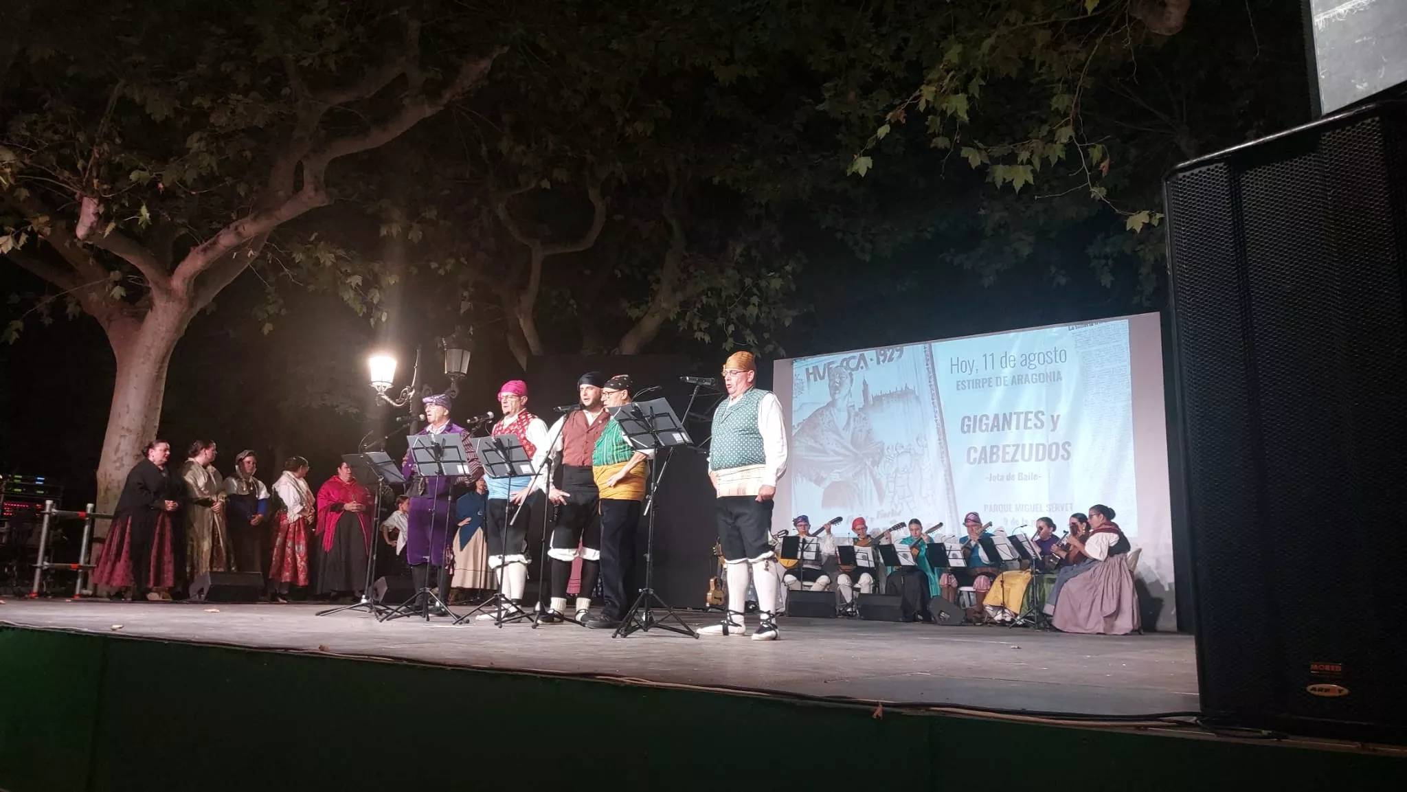 Estirpe de Aragonia en el Parque Miguel Servet en San Lorenzo