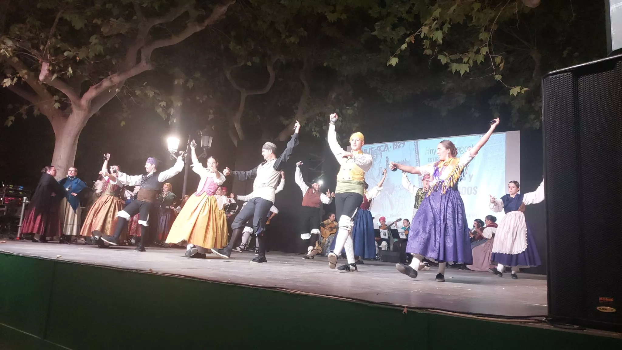 Estirpe de Aragonia en el Parque Miguel Servet en San Lorenzo