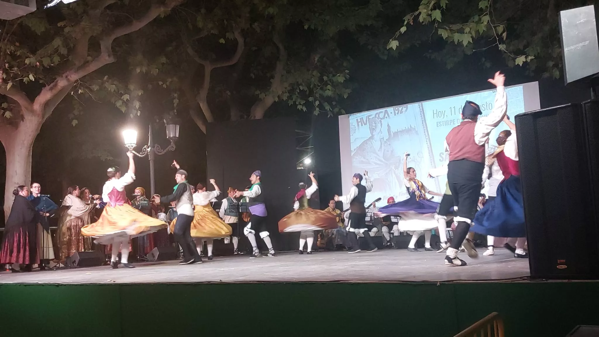 Estirpe de Aragonia en el Parque Miguel Servet en San Lorenzo