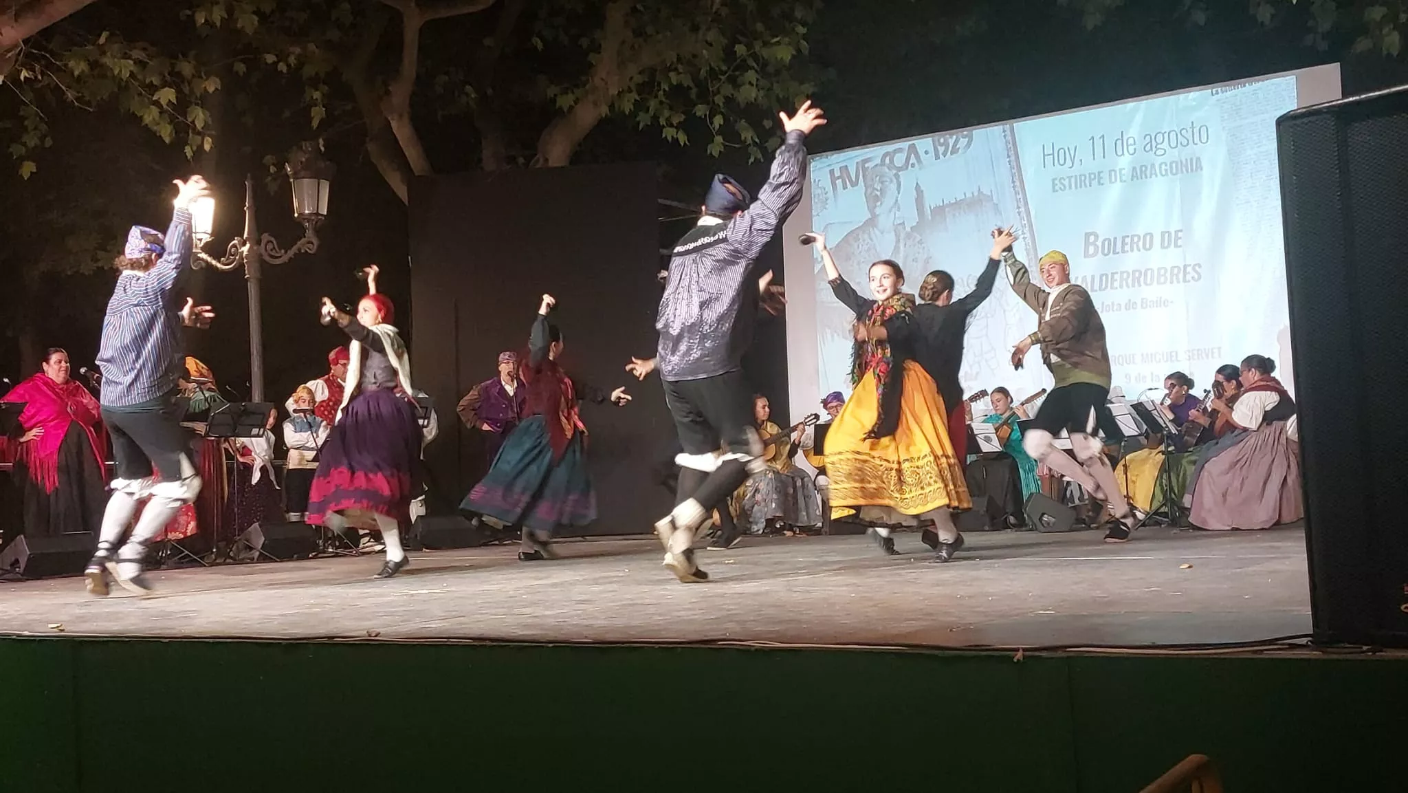 Estirpe de Aragonia en el Parque Miguel Servet en San Lorenzo