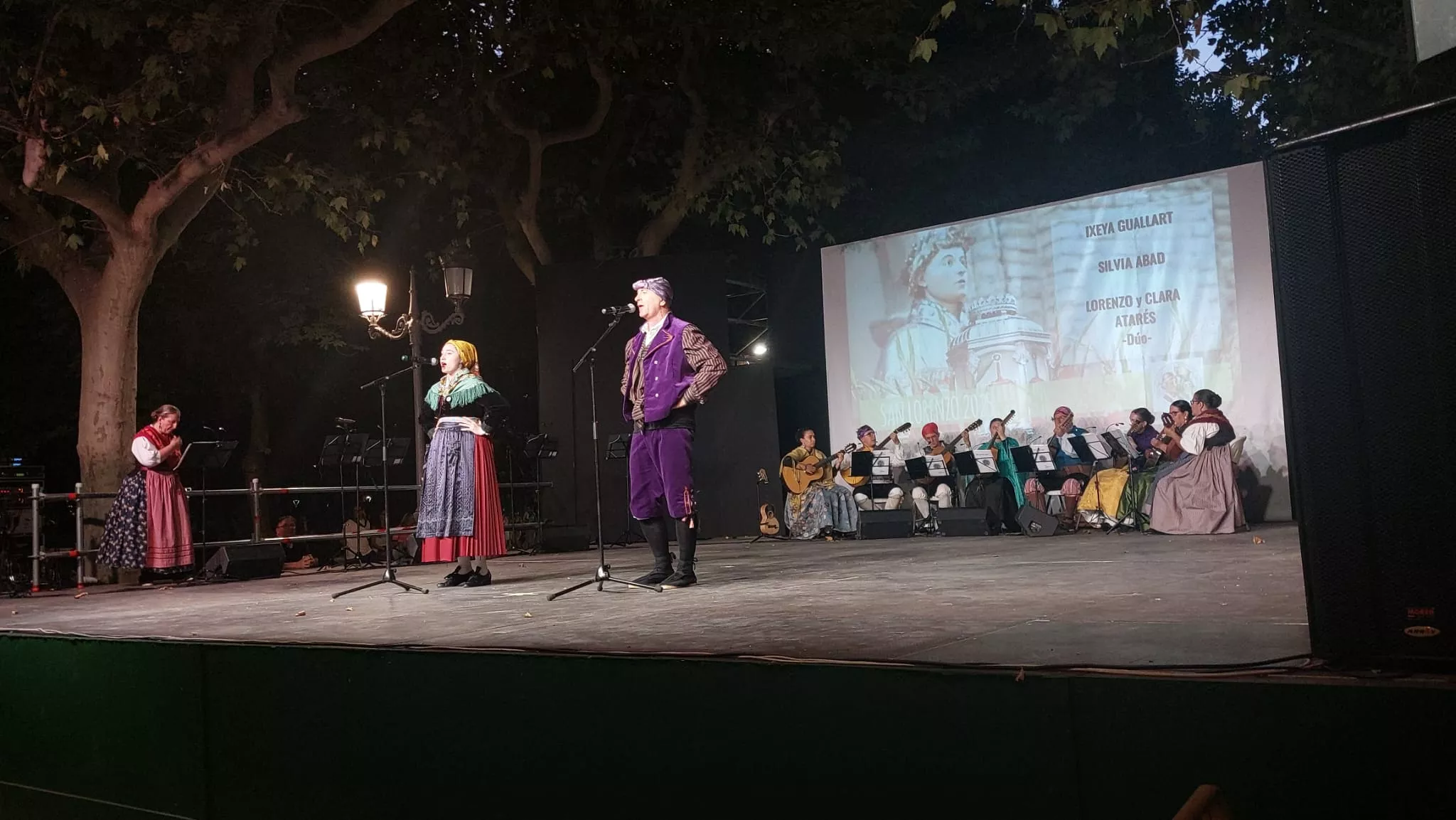 Estirpe de Aragonia en el Parque Miguel Servet en San Lorenzo