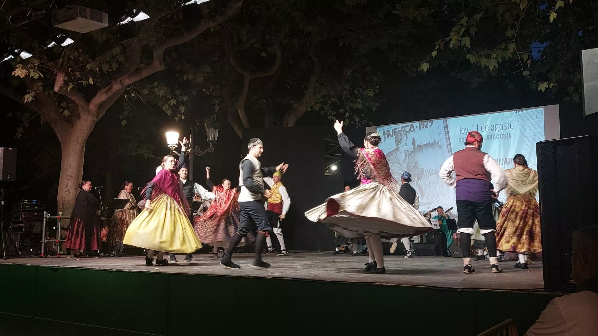 Estirpe de Aragonia en el Parque Miguel Servet en San Lorenzo