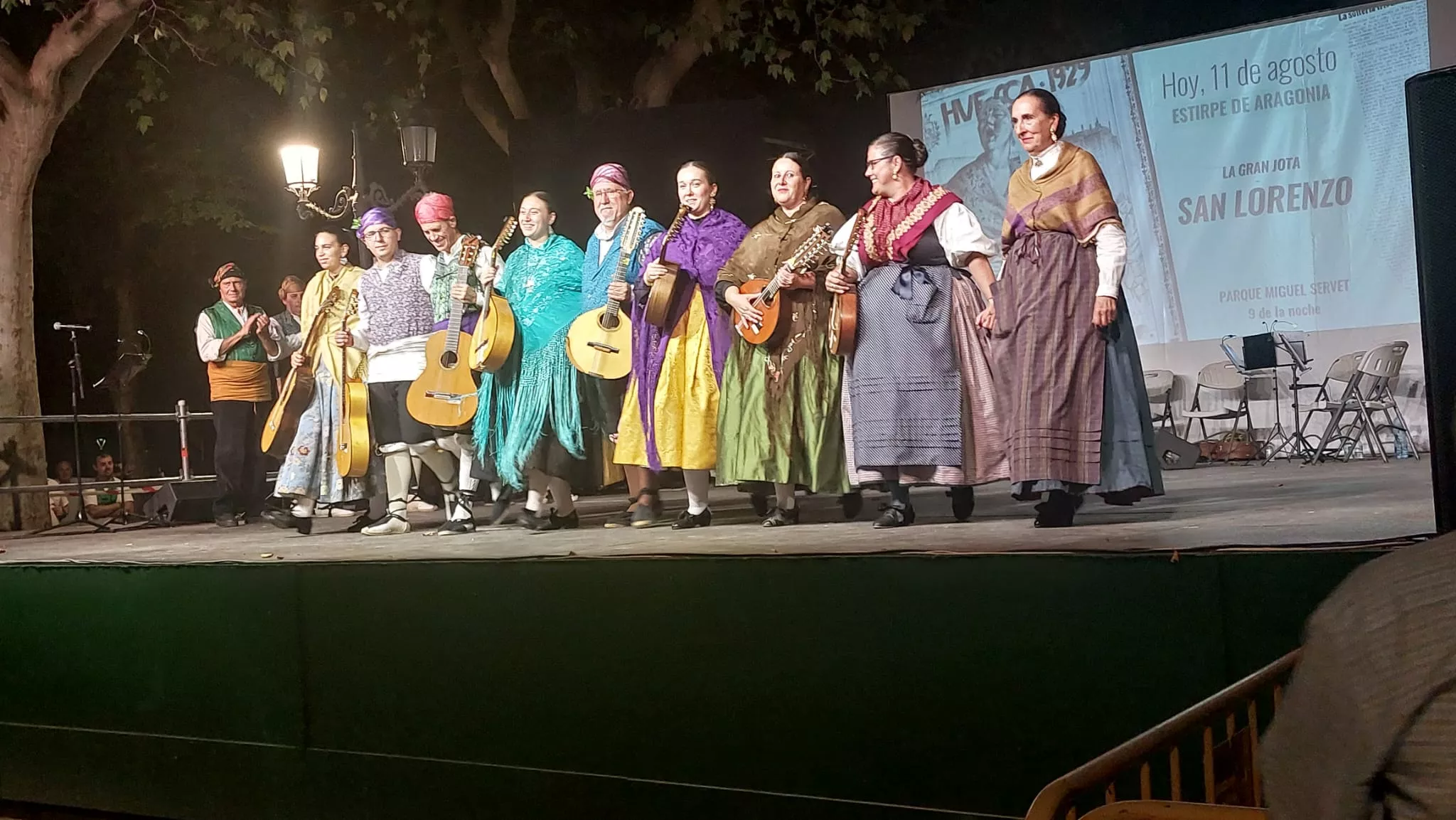 Estirpe de Aragonia en el Parque Miguel Servet en San Lorenzo