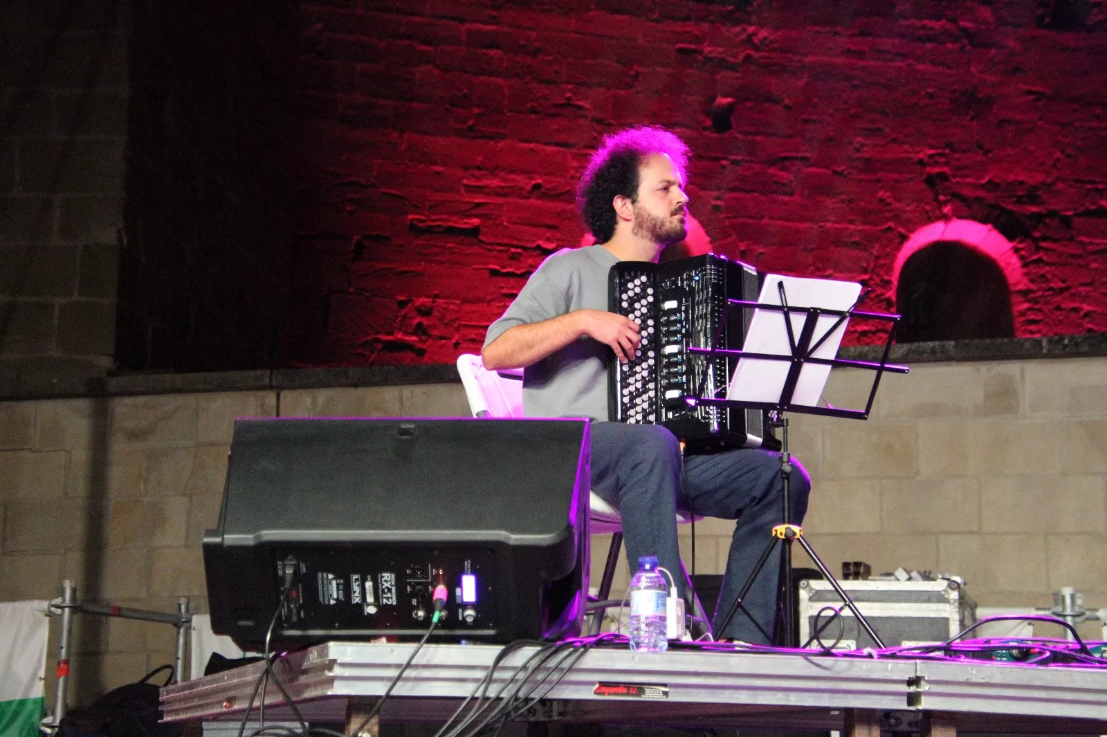 Daniel Pereira Cristo, en el  Festival iberi@huesca.folk. Foto Carlos Neofato