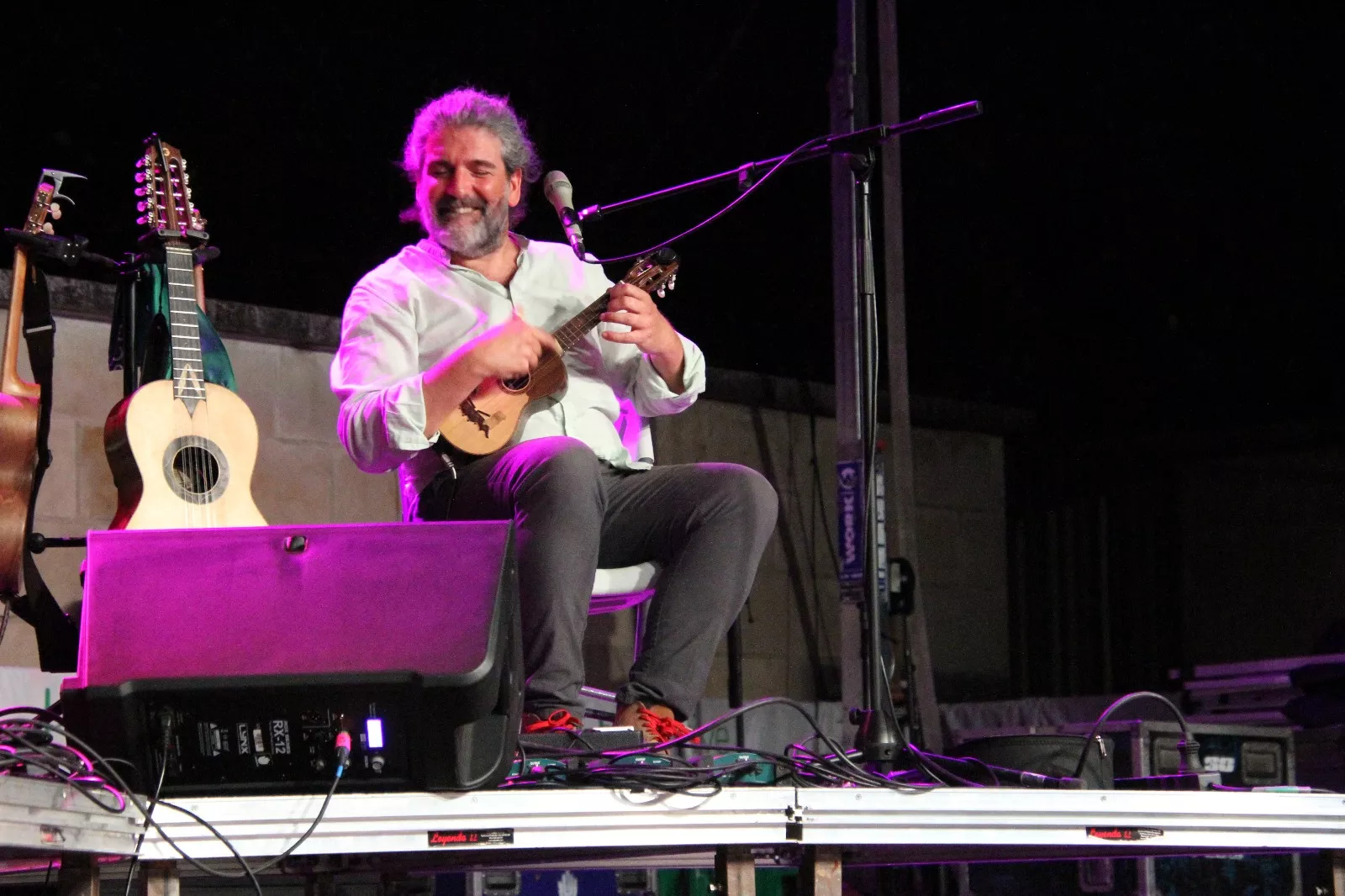 Daniel Pereira Cristo, en el  Festival iberi@huesca.folk. Foto Carlos Neofato