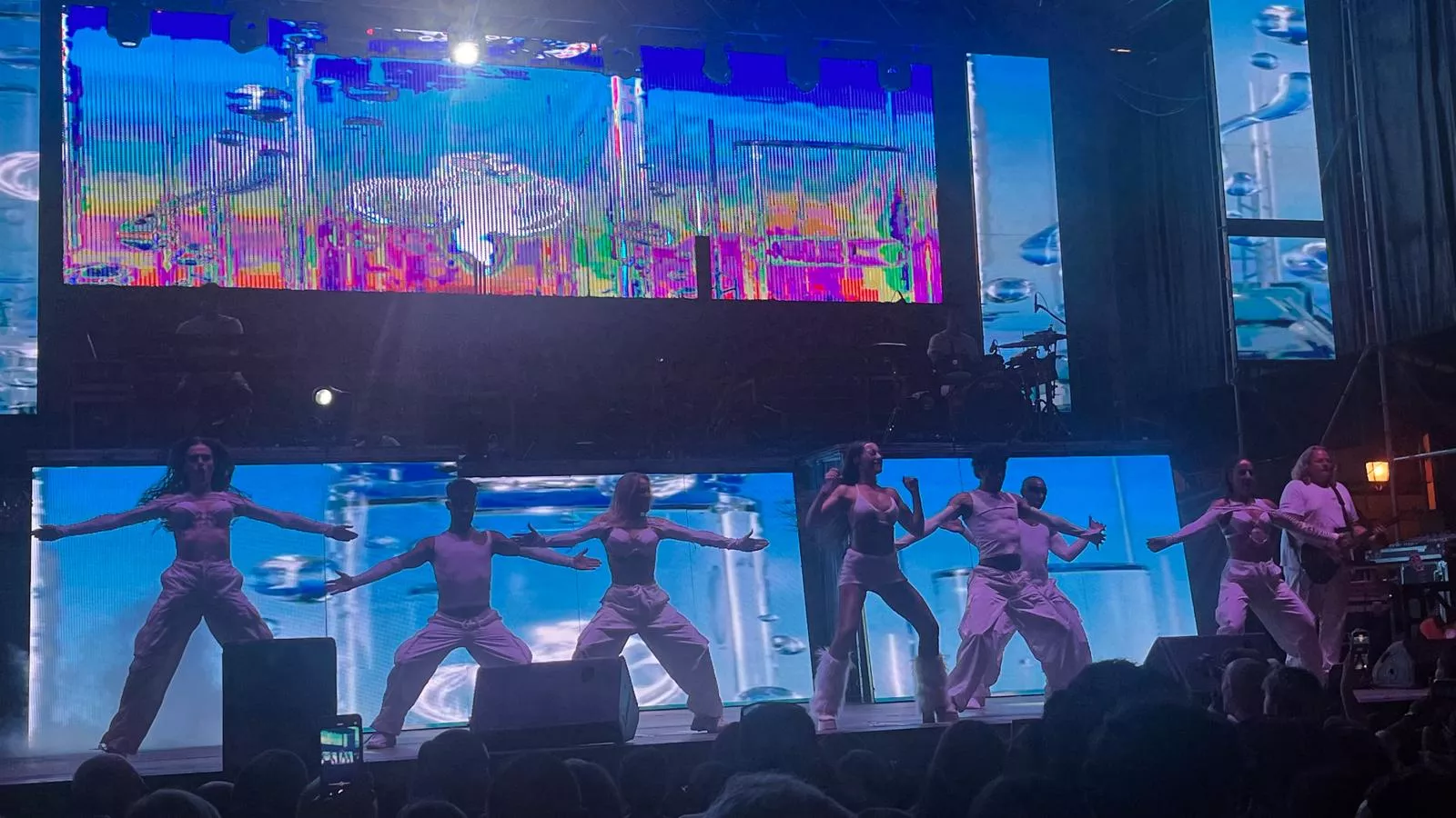 Actuación de la orquesta Nueva Alaska en las fiestas de San Lorenzo.