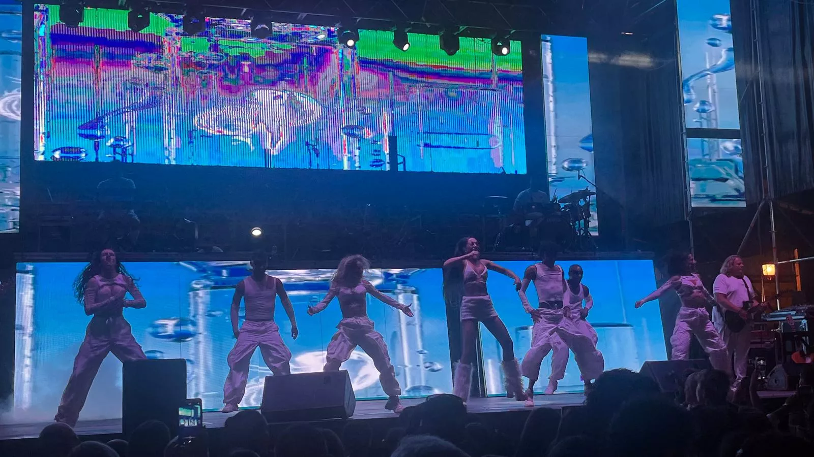 Actuación de la orquesta Nueva Alaska en las fiestas de San Lorenzo.