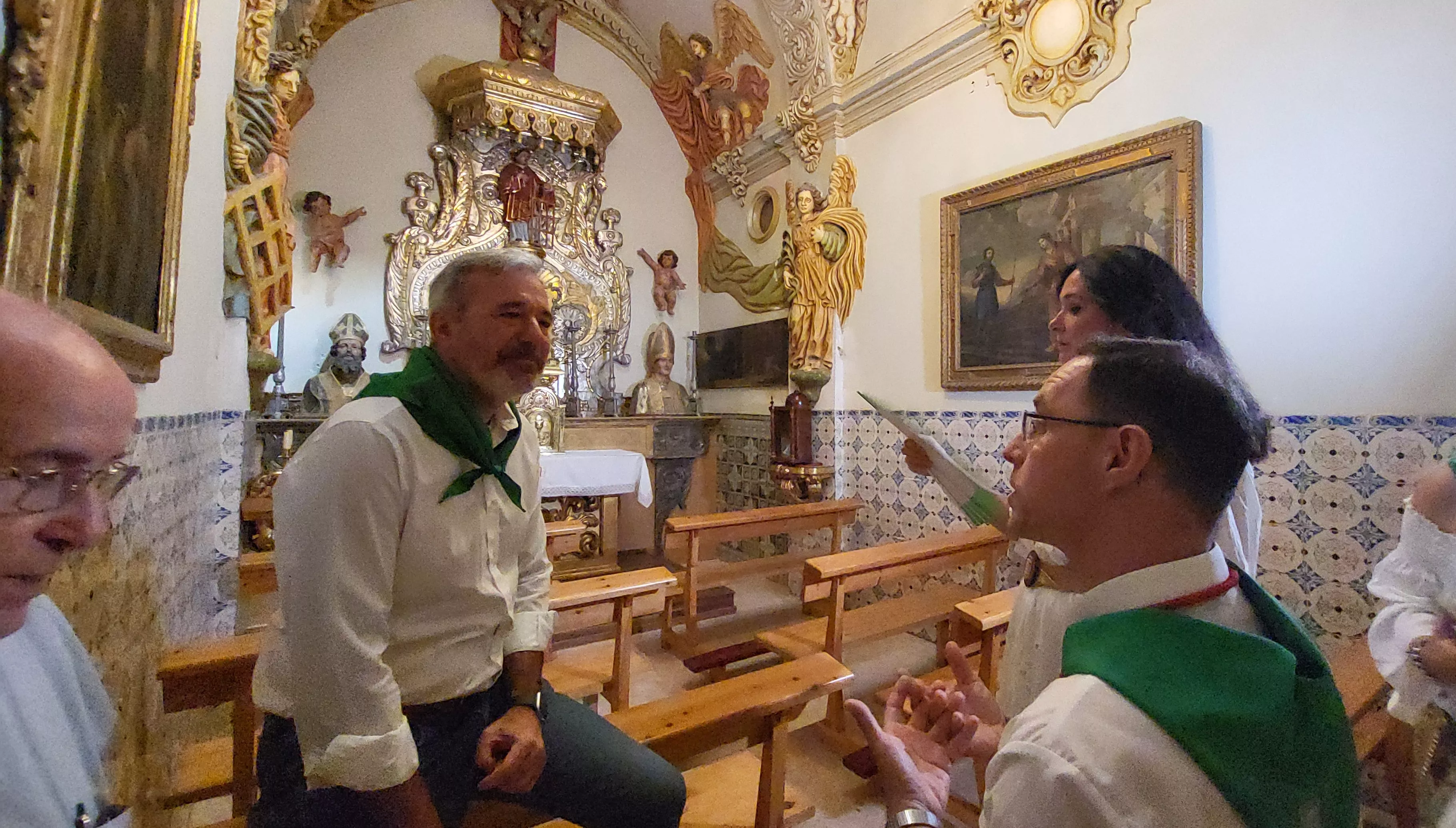 Visita del presidente Jorge Azcón a las fiestas de San Lorenzo. Foto Mercedes Manterola