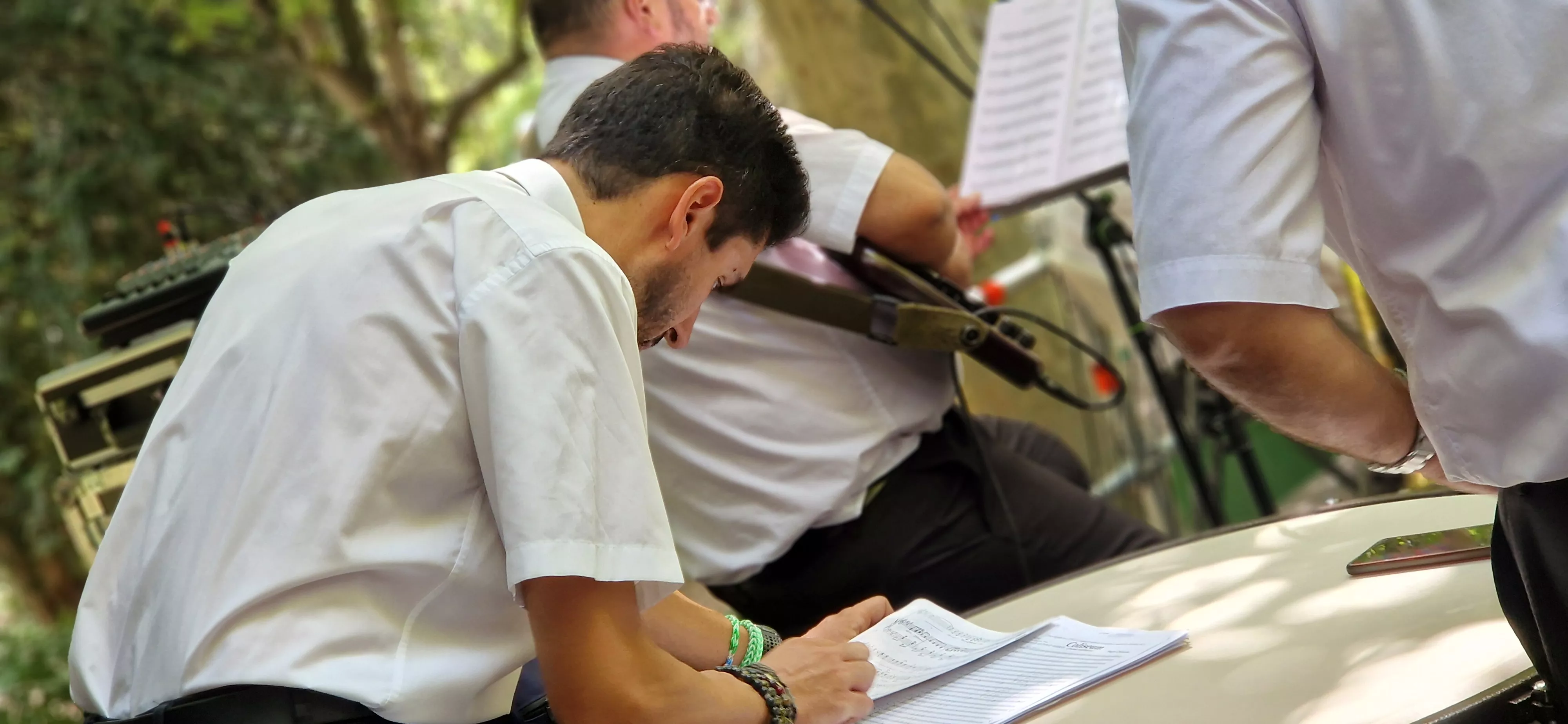 Actuación de la Banda de Música de Huesca en su 40 aniversario en las fiestas de San Lorenzo 2025. Foto Myriam Martínez