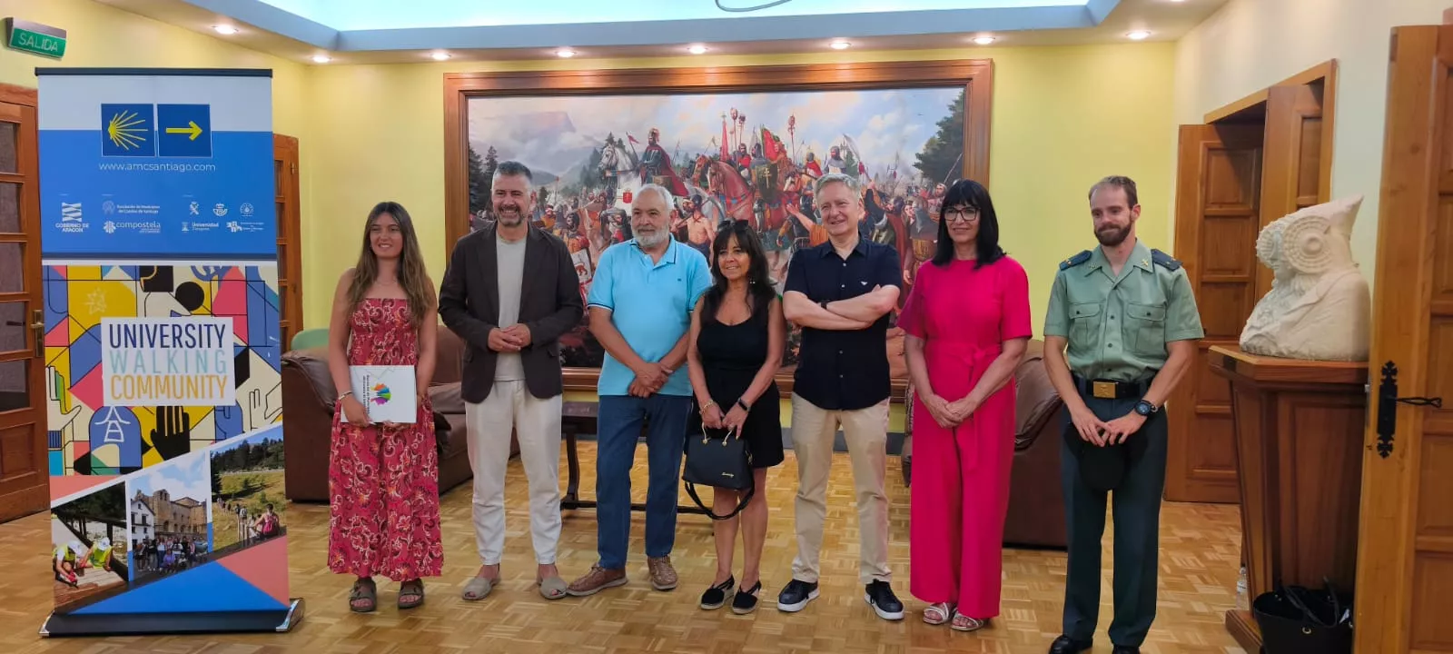 Jóvenes de nueve países recorrerán y cuidarán el Camino de Santiago por Aragón.