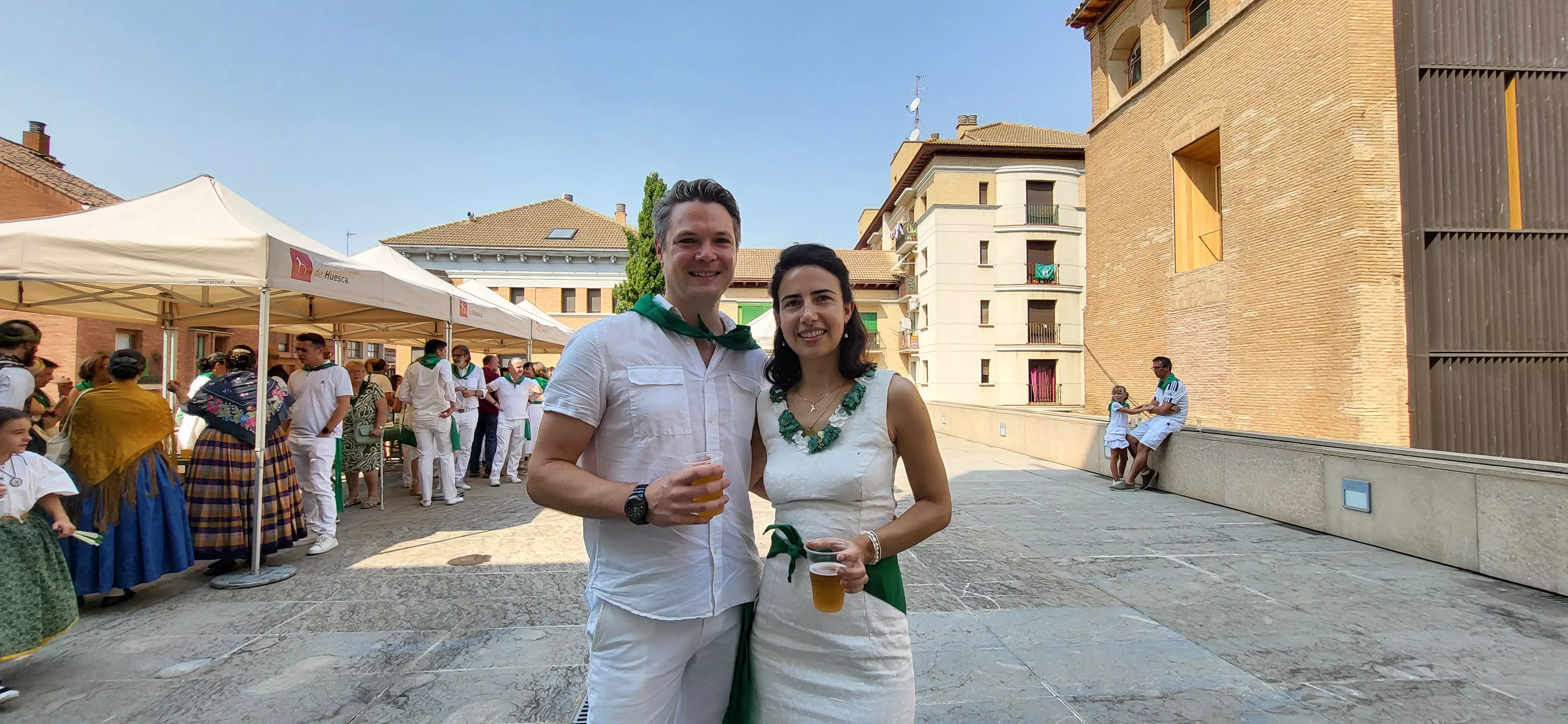 Acto laurentino de reconocimiento a los oscenses en el exterior. Foto Mercedes Manterola