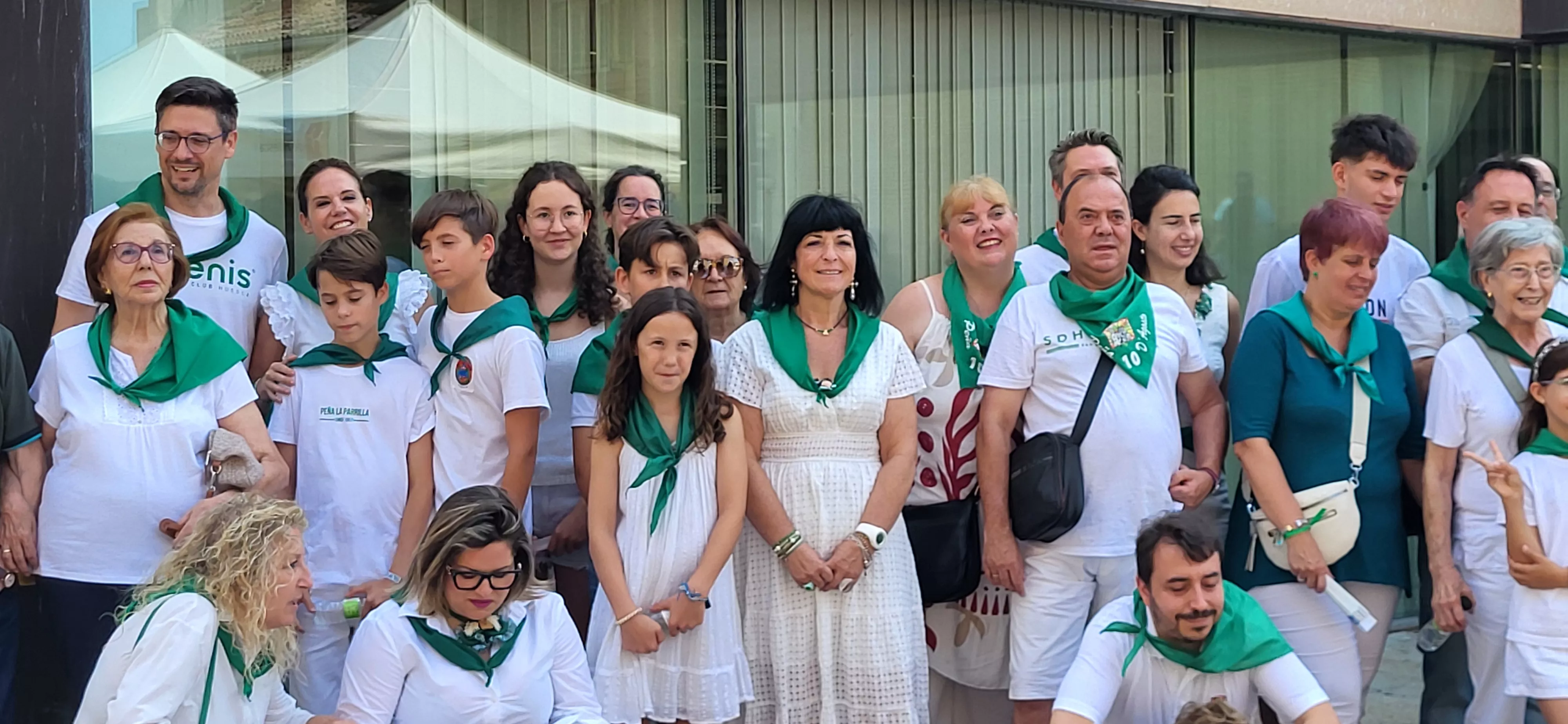 Acto laurentino de reconocimiento a los oscenses en el exterior. Foto Mercedes Manterola