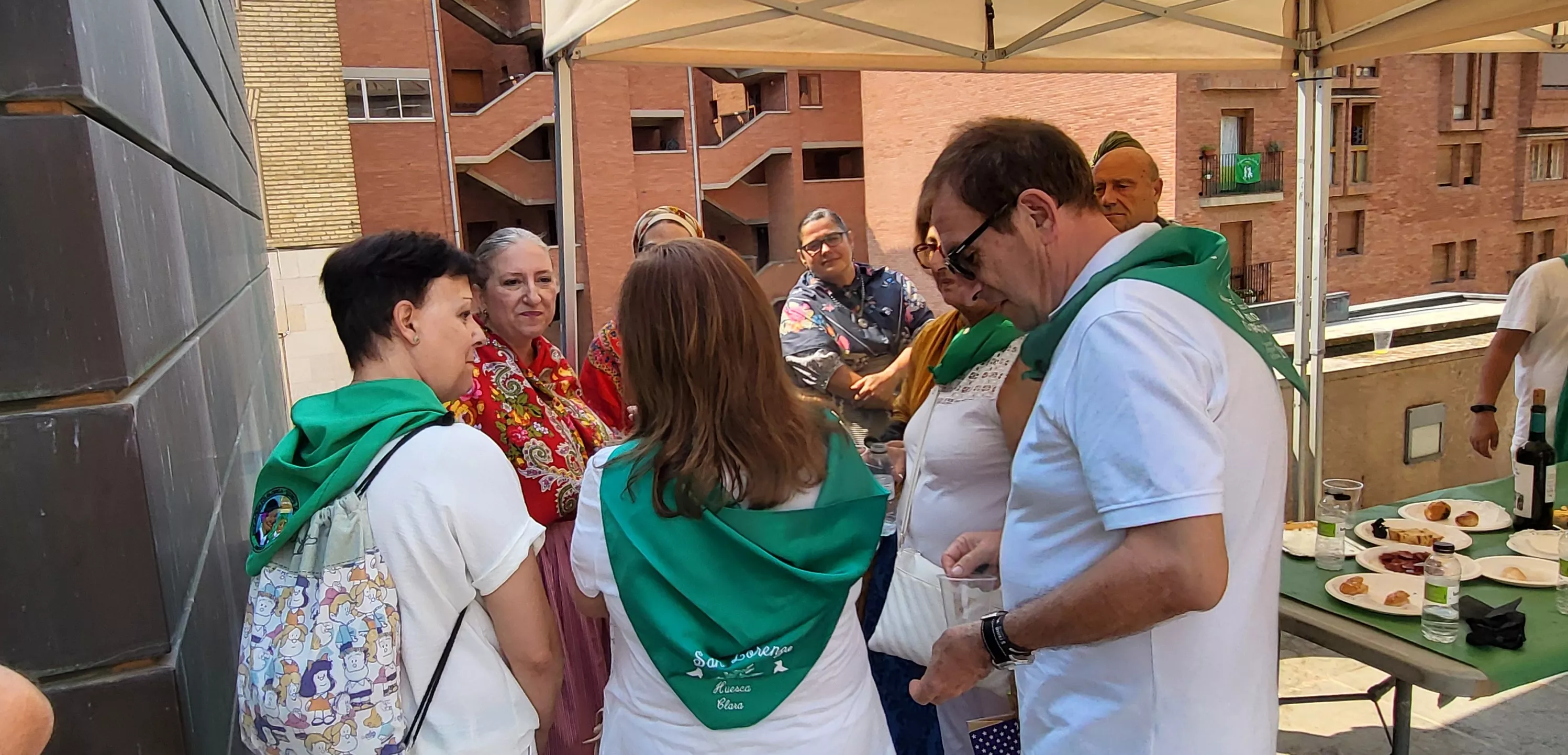 Acto laurentino de reconocimiento a los oscenses en el exterior. Foto Mercedes Manterola