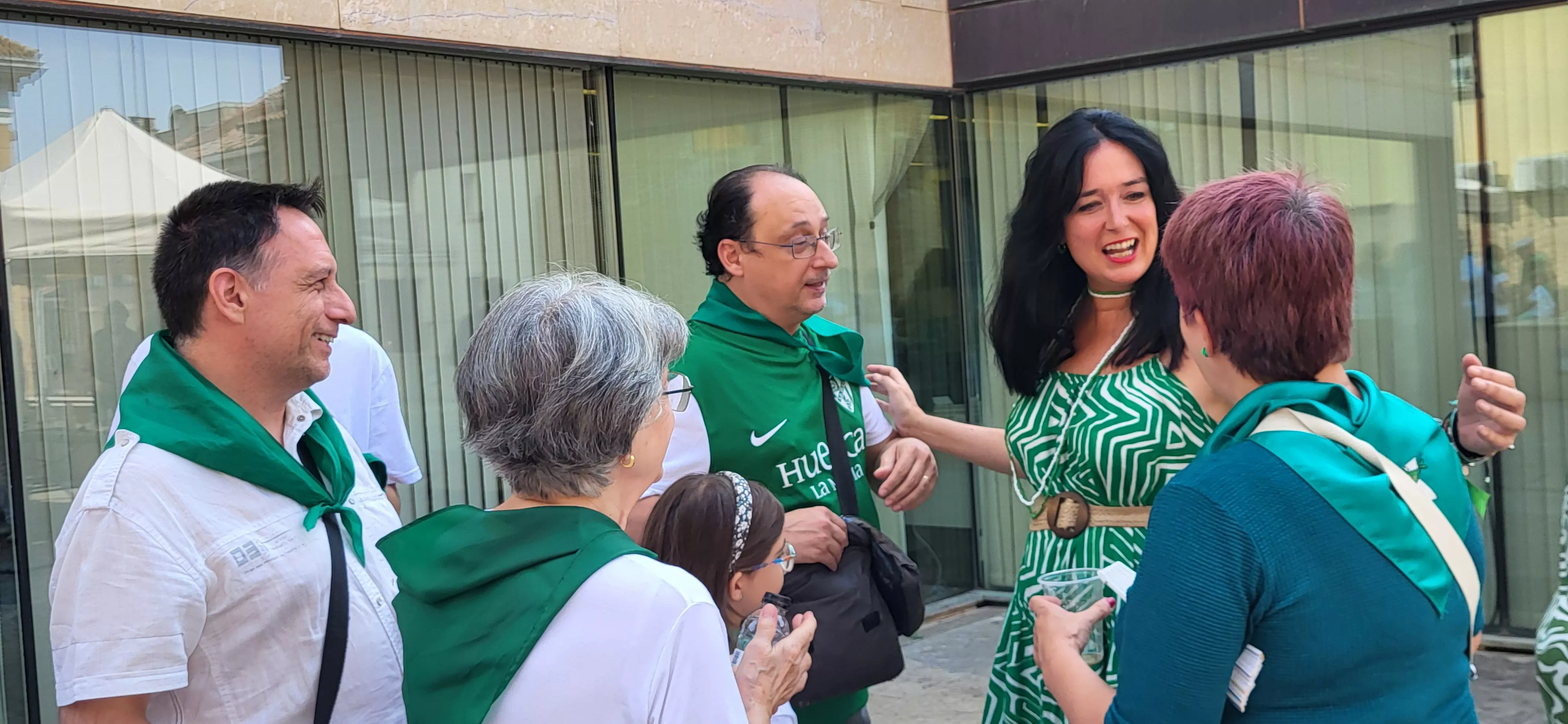 Acto laurentino de reconocimiento a los oscenses en el exterior. Foto Mercedes Manterola