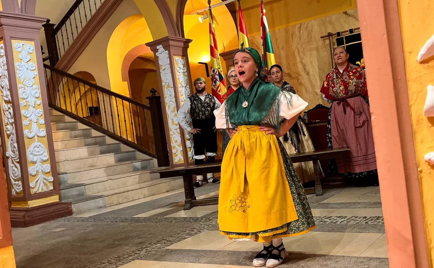 Acto laurentino de reconocimiento a los oscenses en el exterior. Foto Mercedes Manterola