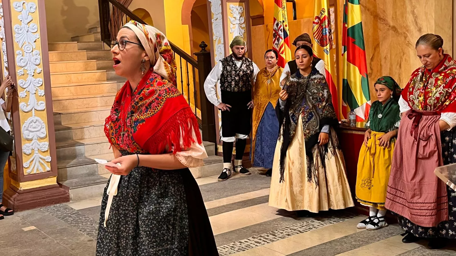 Acto laurentino de reconocimiento a los oscenses en el exterior. Foto Mercedes Manterola