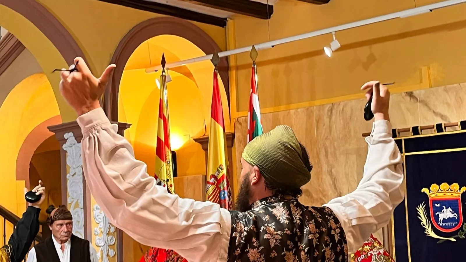 Acto laurentino de reconocimiento a los oscenses en el exterior. Foto Mercedes Manterola