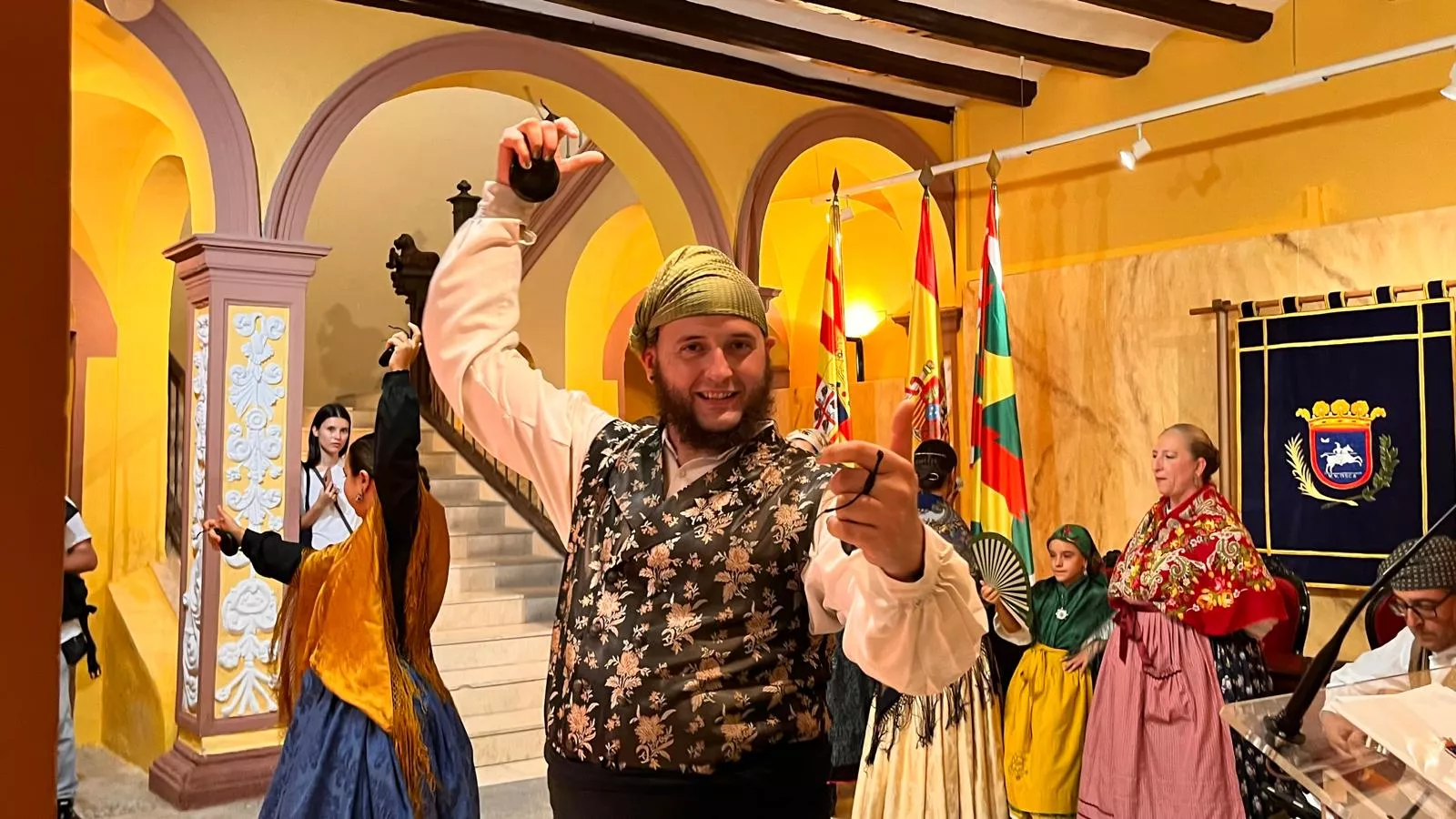 Acto laurentino de reconocimiento a los oscenses en el exterior. Foto Mercedes Manterola