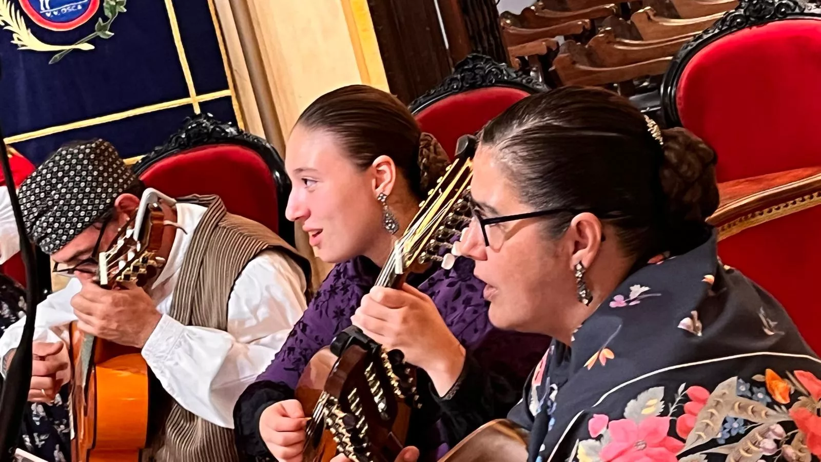 Acto laurentino de reconocimiento a los oscenses en el exterior. Foto Mercedes Manterola