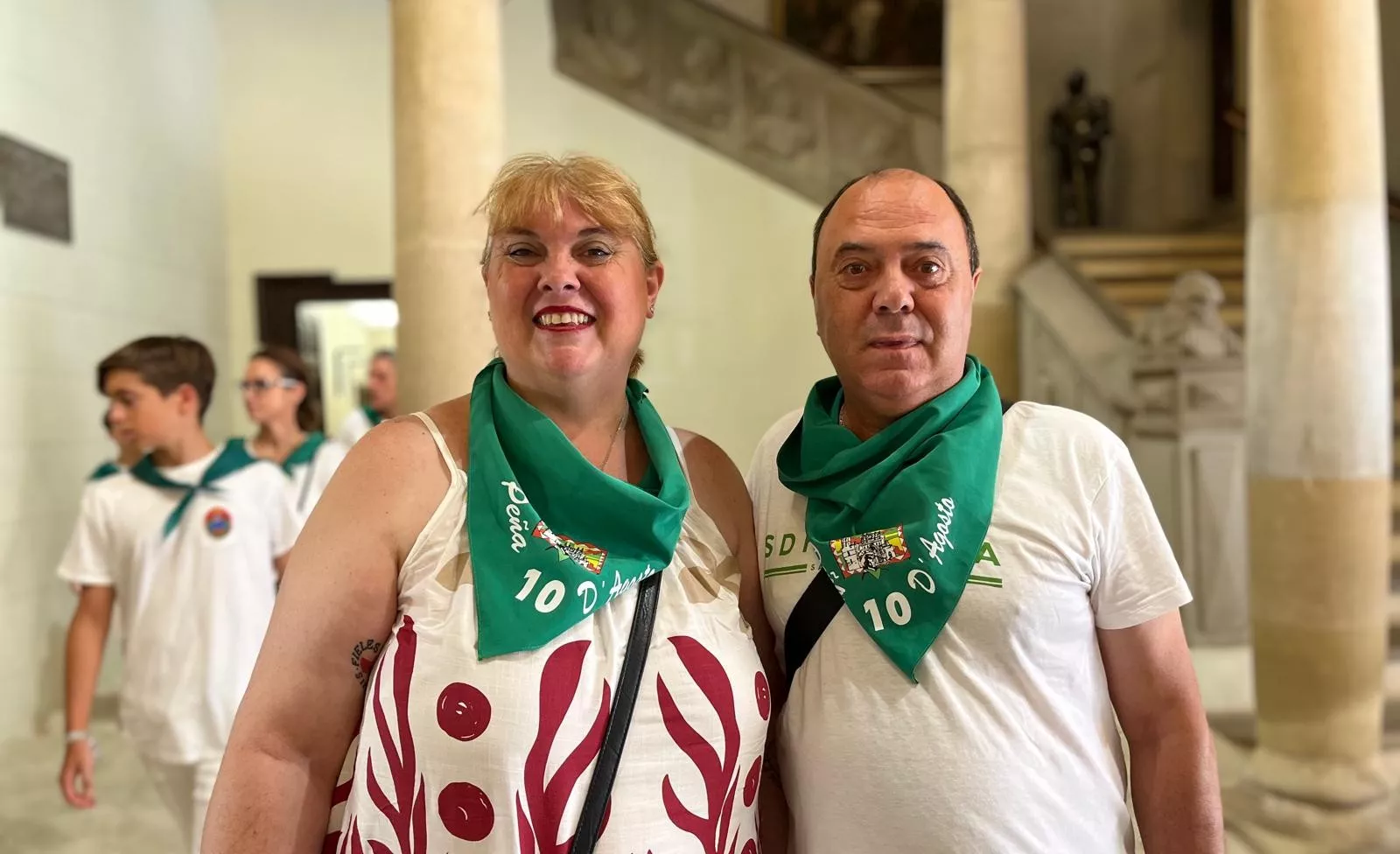 Acto laurentino de reconocimiento a los oscenses en el exterior. Foto Mercedes Manterola