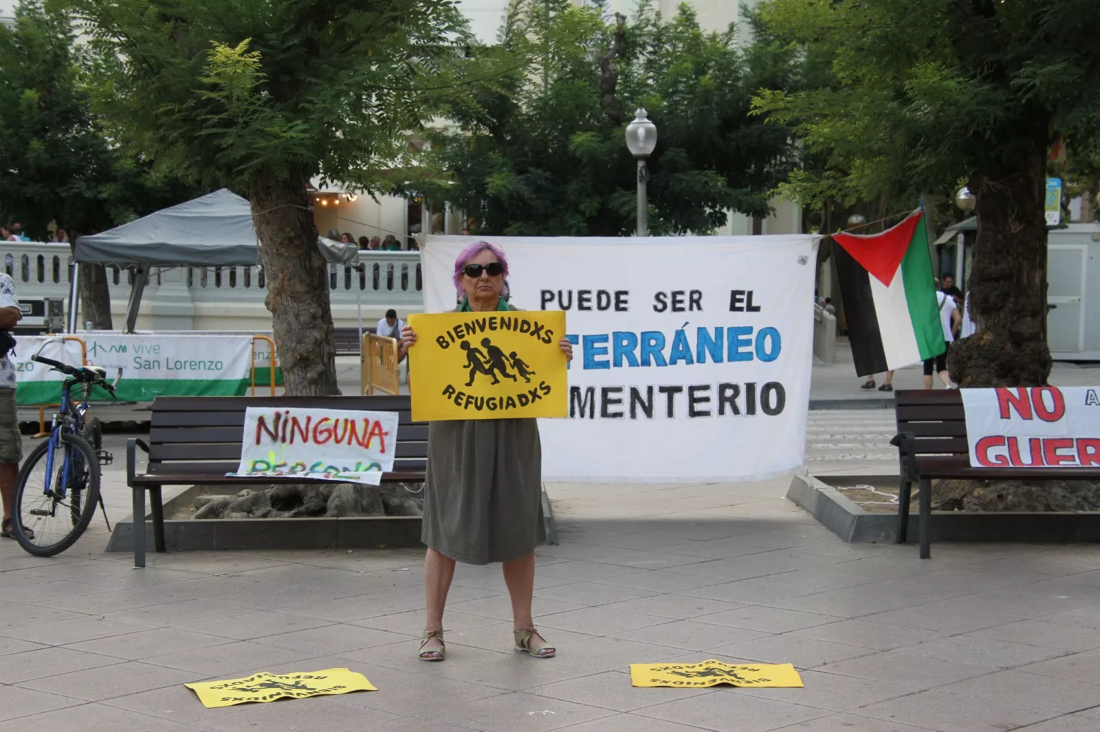 Nueva concentración de Bienvenidos Refugiados. Foto Carlos Neofato
