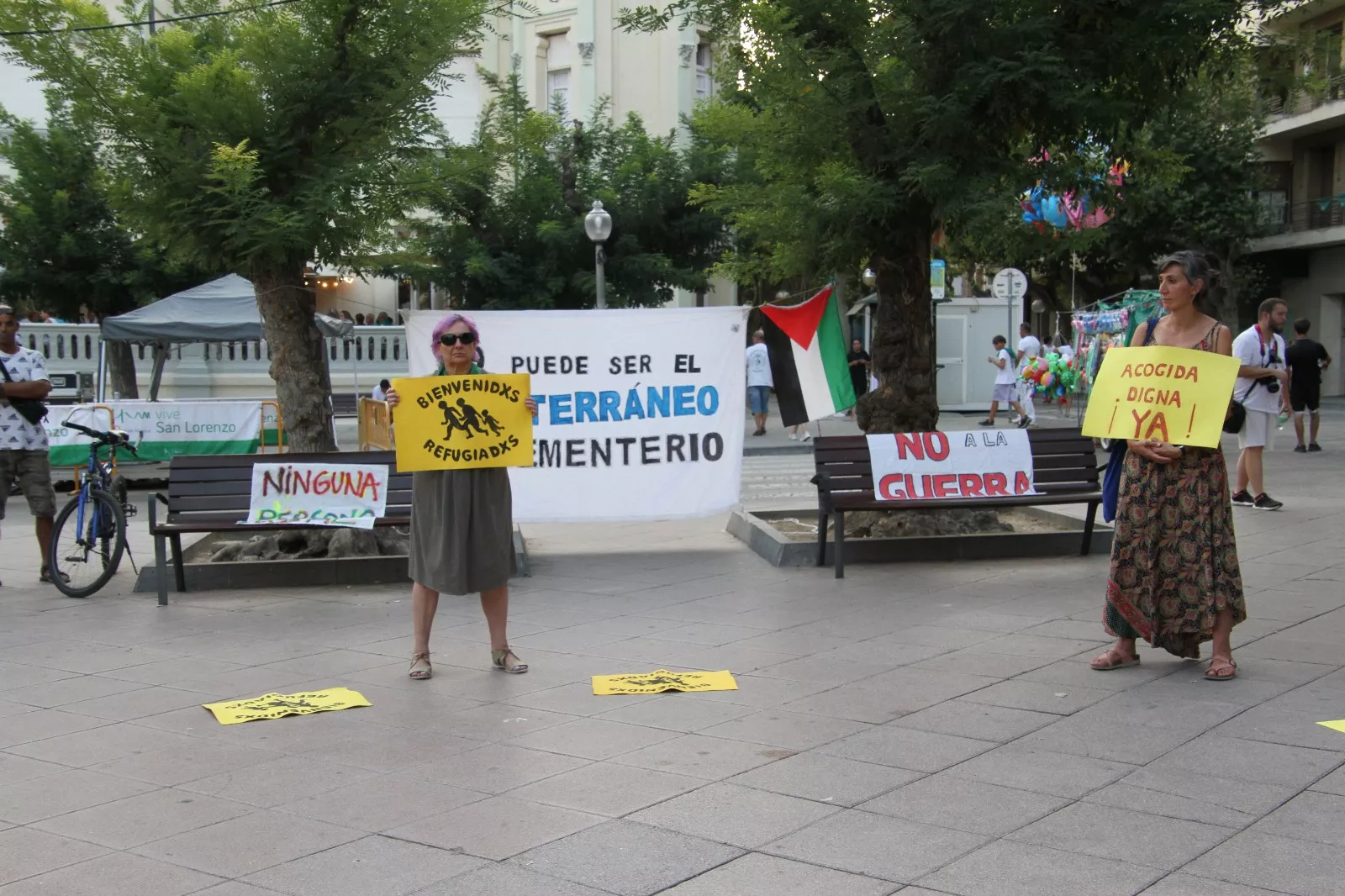 Nueva concentración de Bienvenidos Refugiados. Foto Carlos Neofato
