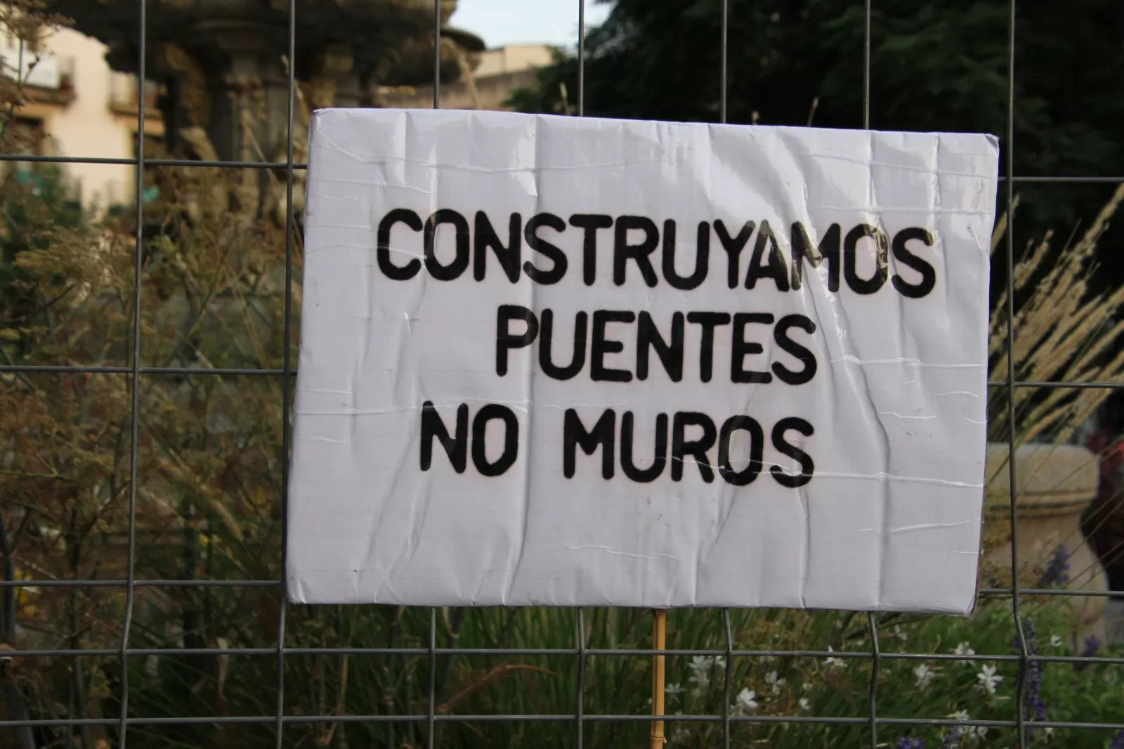 Nueva concentración de Bienvenidos Refugiados. Foto Carlos Neofato