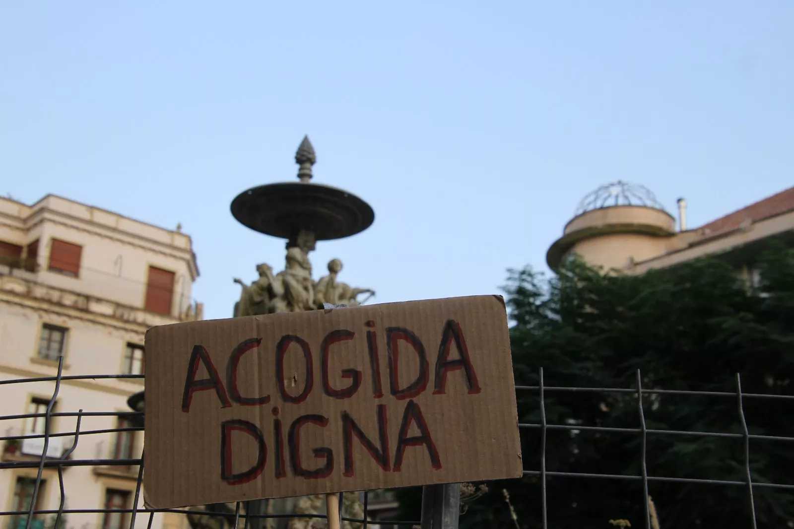 Nueva concentración de Bienvenidos Refugiados. Foto Carlos Neofato