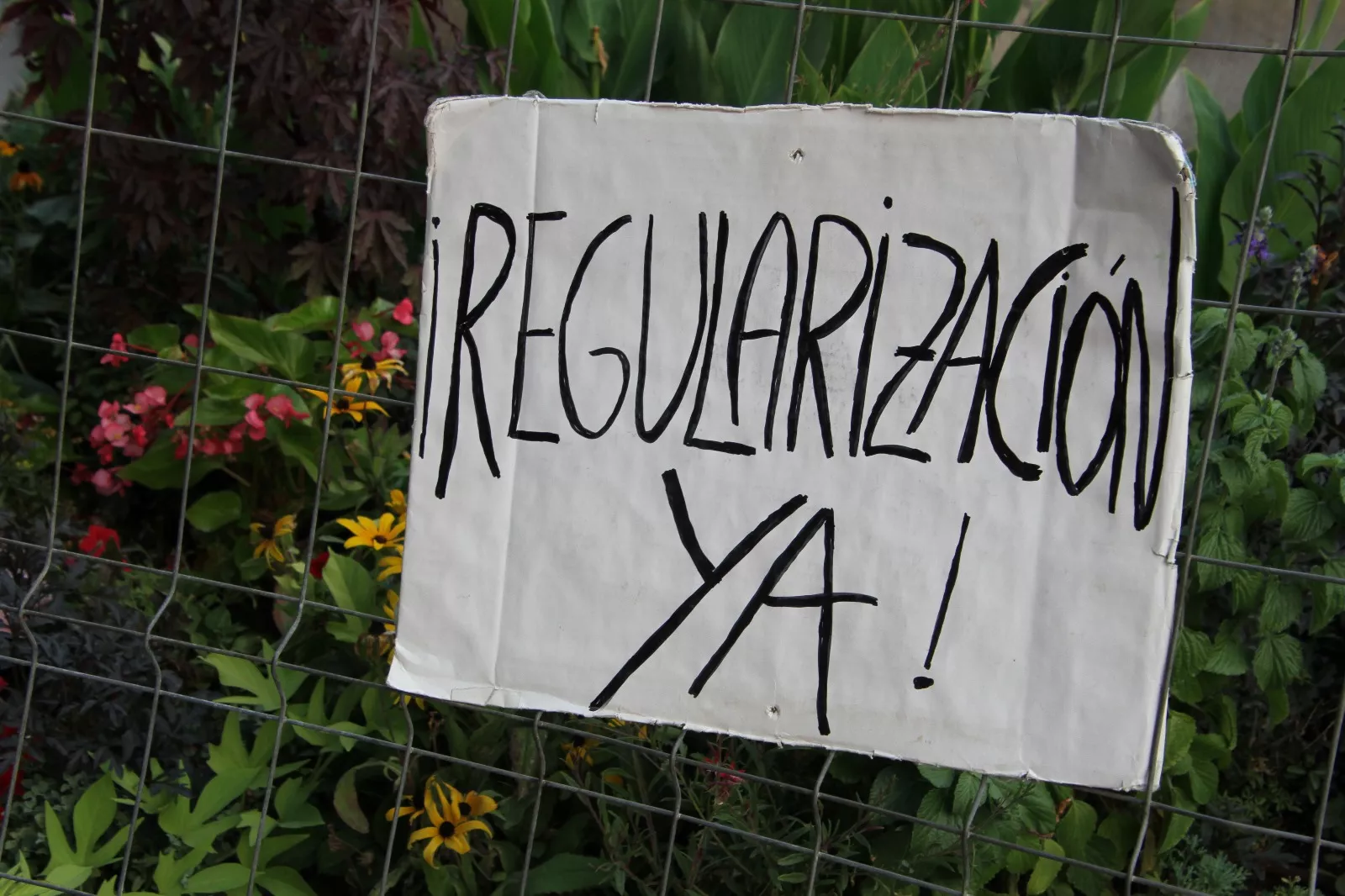 Nueva concentración de Bienvenidos Refugiados. Foto Carlos Neofato