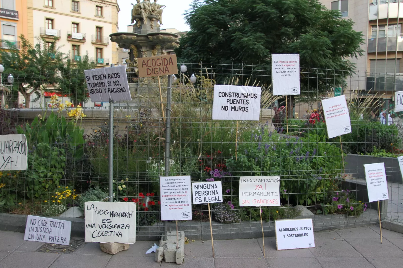 Nueva concentración de Bienvenidos Refugiados. Foto Carlos Neofato