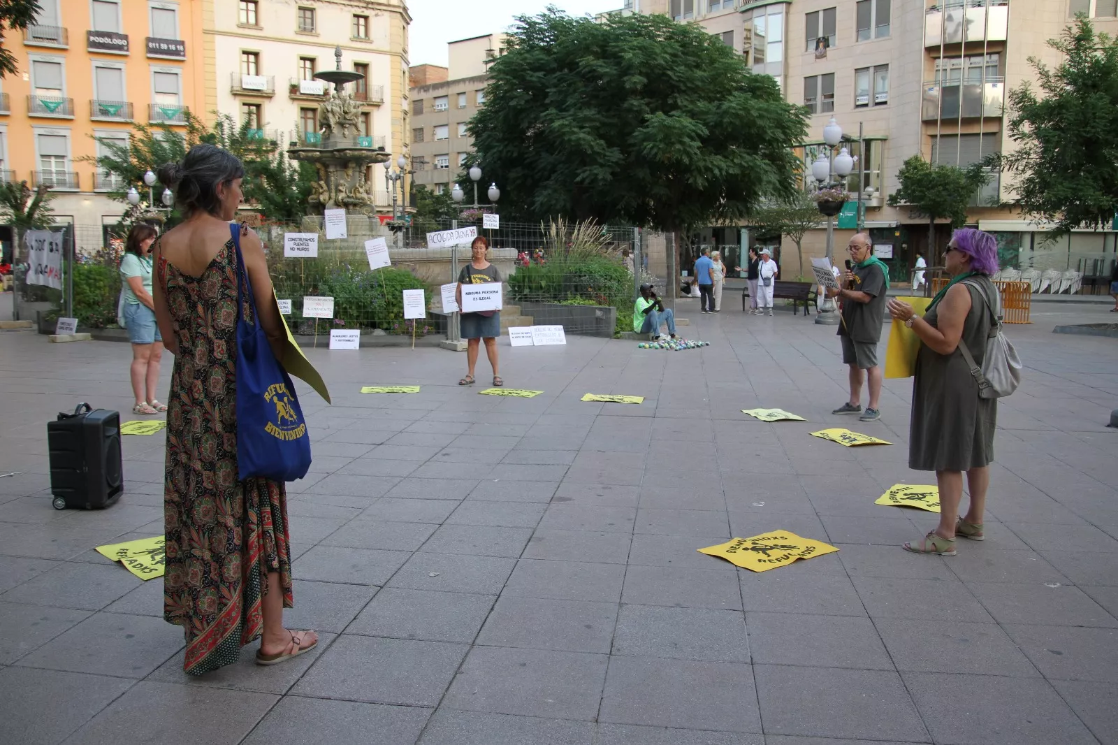 Nueva concentración de Bienvenidos Refugiados. Foto Carlos Neofato