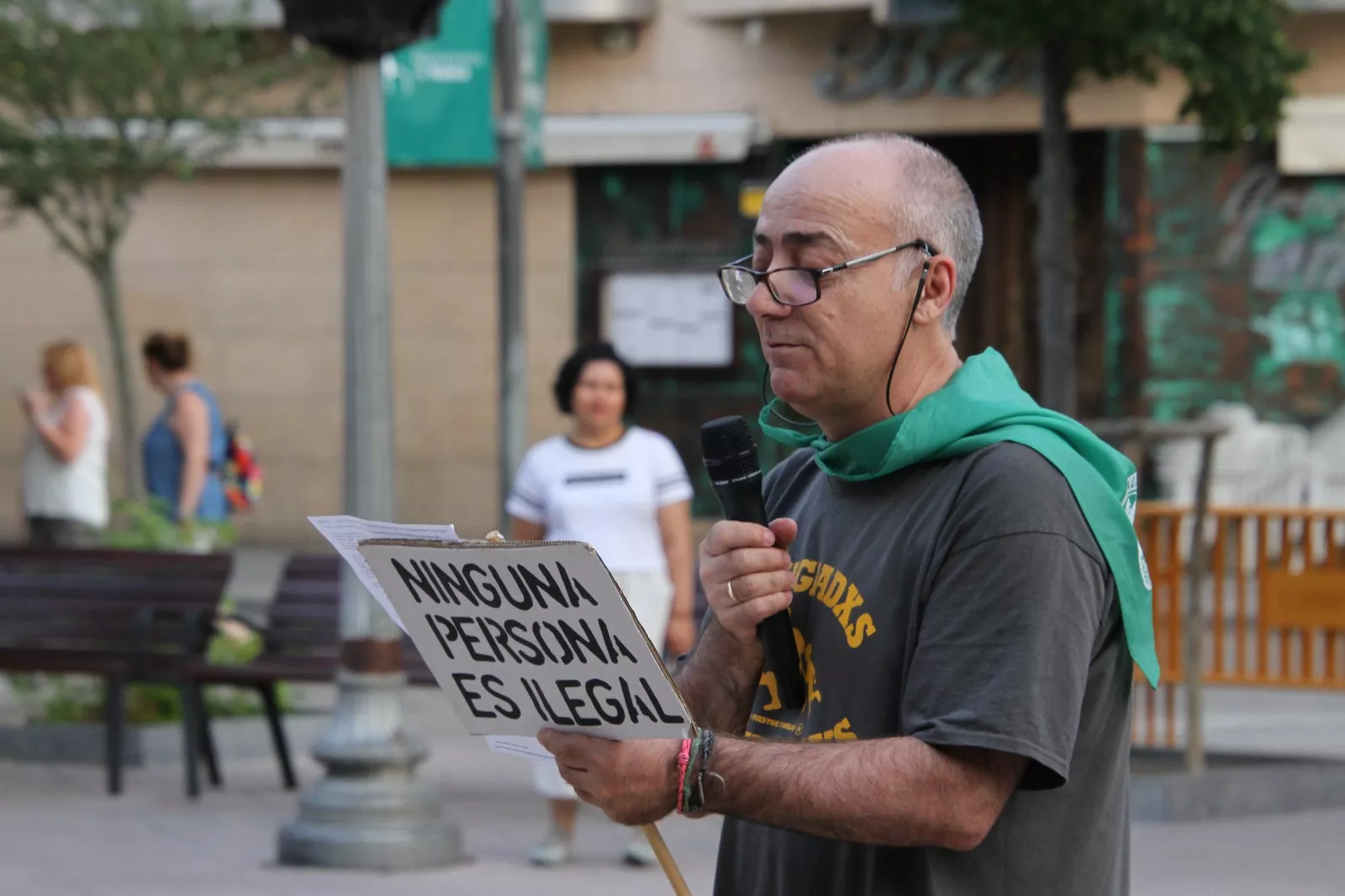 Nueva concentración de Bienvenidos Refugiados. Foto Carlos Neofato