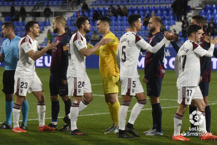 Imagen del partido Huesca Albacete. Foto La Liga 