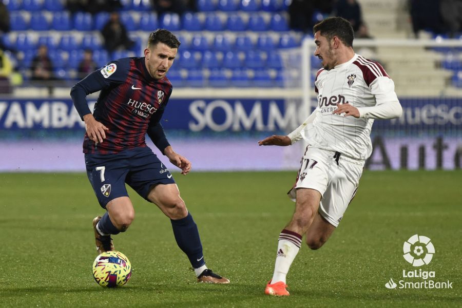 Imagen del partido Huesca Albacete. Foto La Liga 