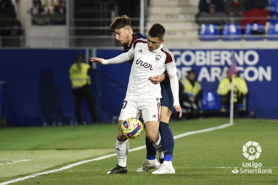 Imagen del partido Huesca Albacete. Foto La Liga 