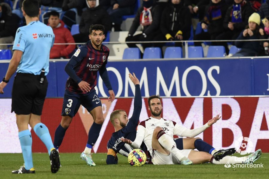 Imagen del partido Huesca Albacete. Foto La Liga 
