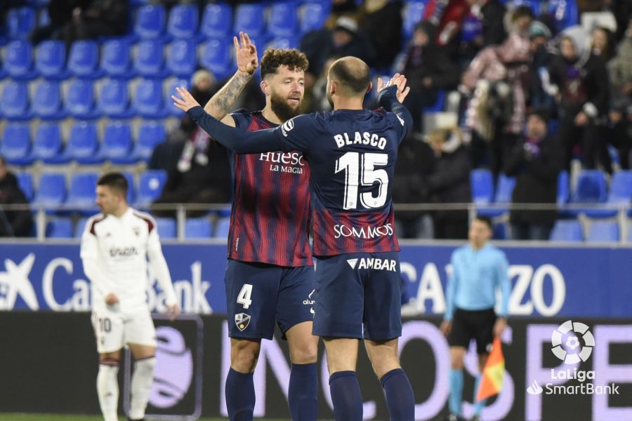 Imagen del partido Huesca Albacete. Foto La Liga 