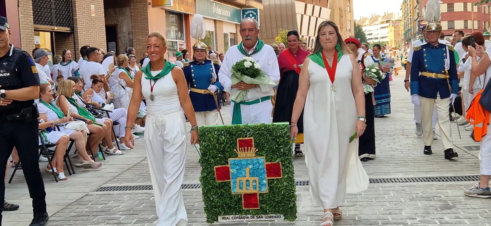 Ofrenda de Flores y Frutos a San Lorenzo. Foto Myriam Martínez