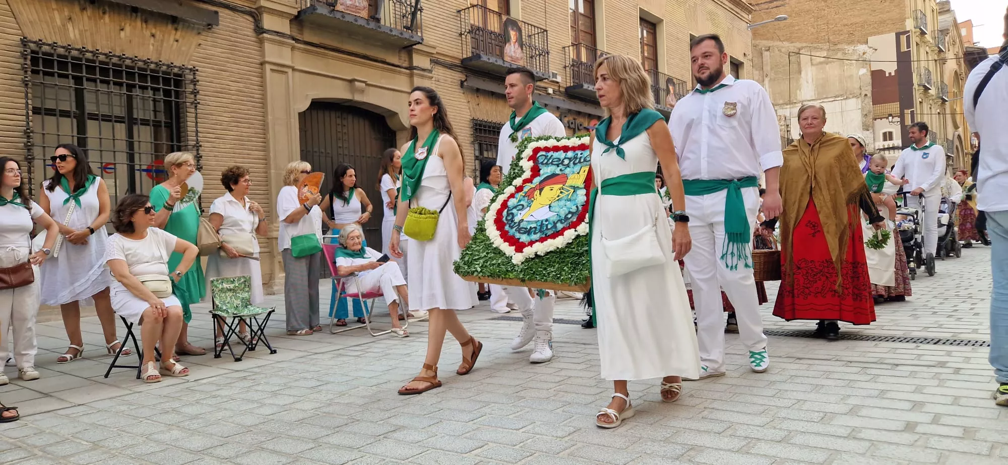Ofrenda de Flores y Frutos a San Lorenzo. Foto Myriam Martínez