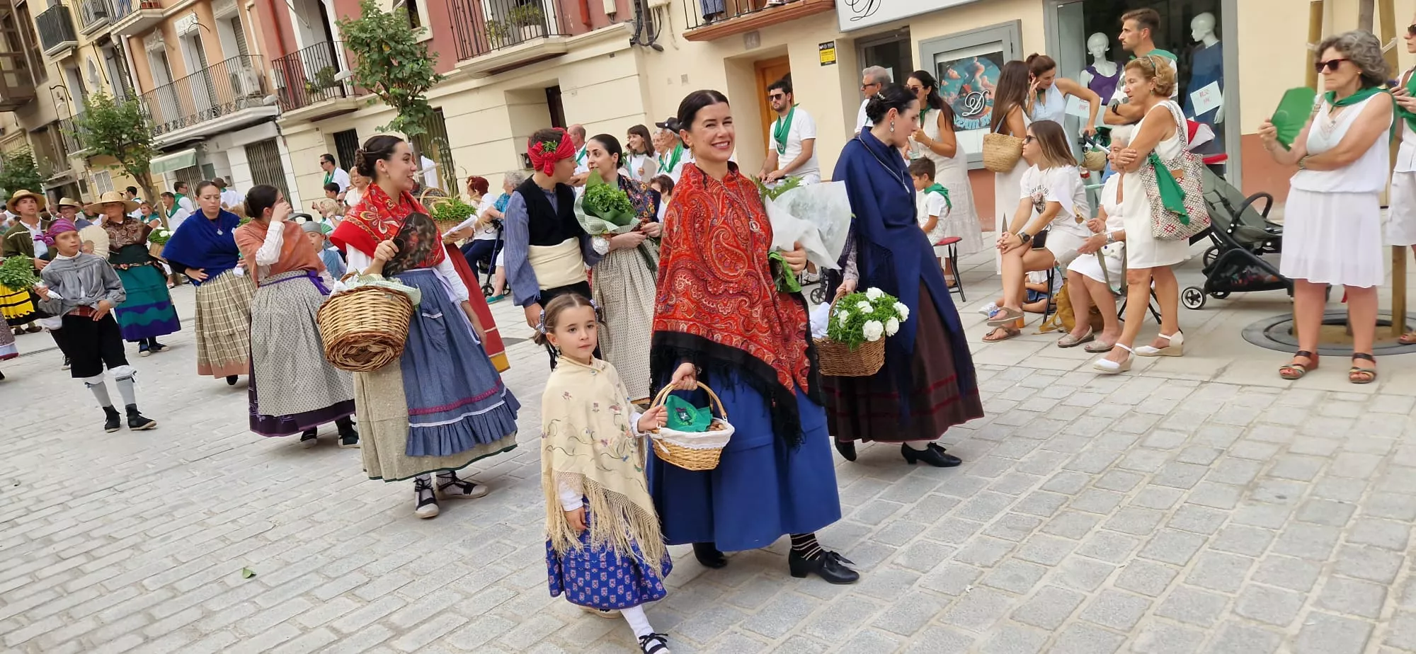 Ofrenda de Flores y Frutos a San Lorenzo. Foto Myriam Martínez