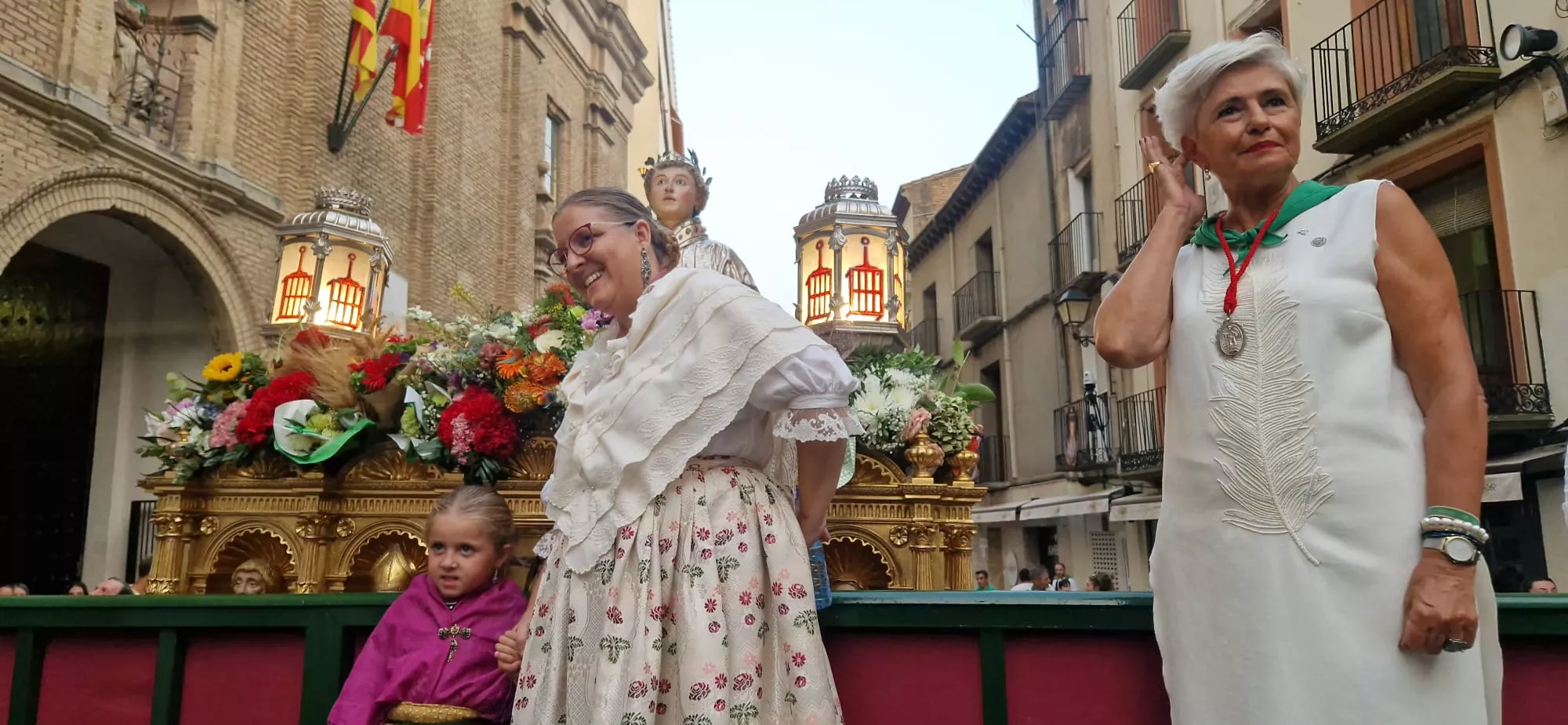 Ofrenda de Flores y Frutos a San Lorenzo. Foto Myriam Martínez